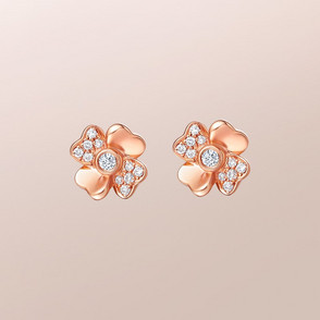 dr爱的礼物 lucky love系列 四叶草 幸福 耳饰