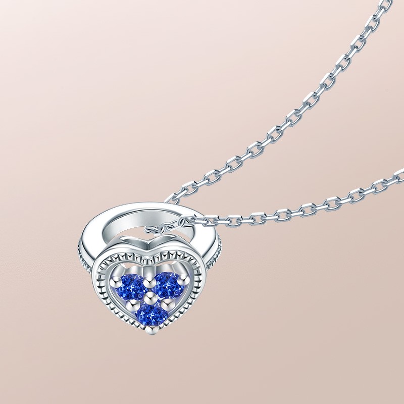 baby ring系列 my heart-金牛座(蓝宝石) 套链