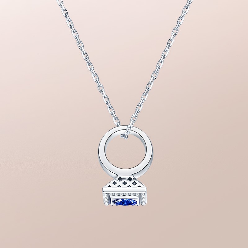 dr爱的礼物 baby ring系列 dr paris 52°-金牛座(蓝宝石) 套链