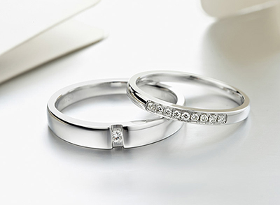 DR钻戒的铂金对戒价格 铂金对戒图片