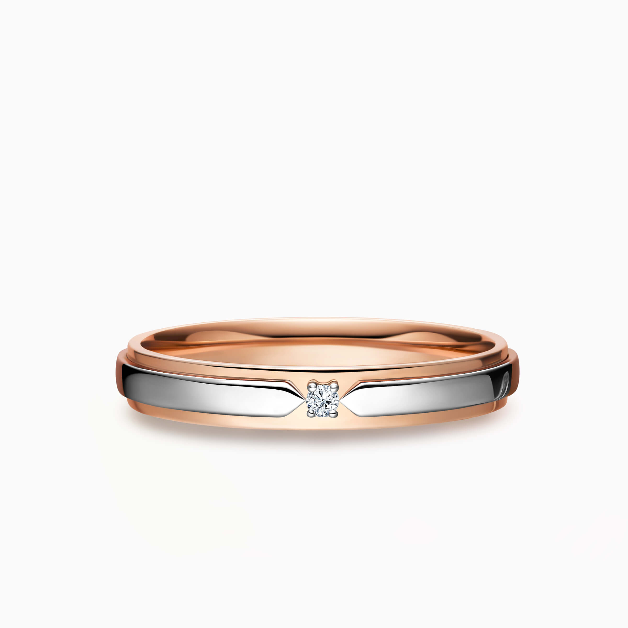 Darry Ring two toned wedding ring for him