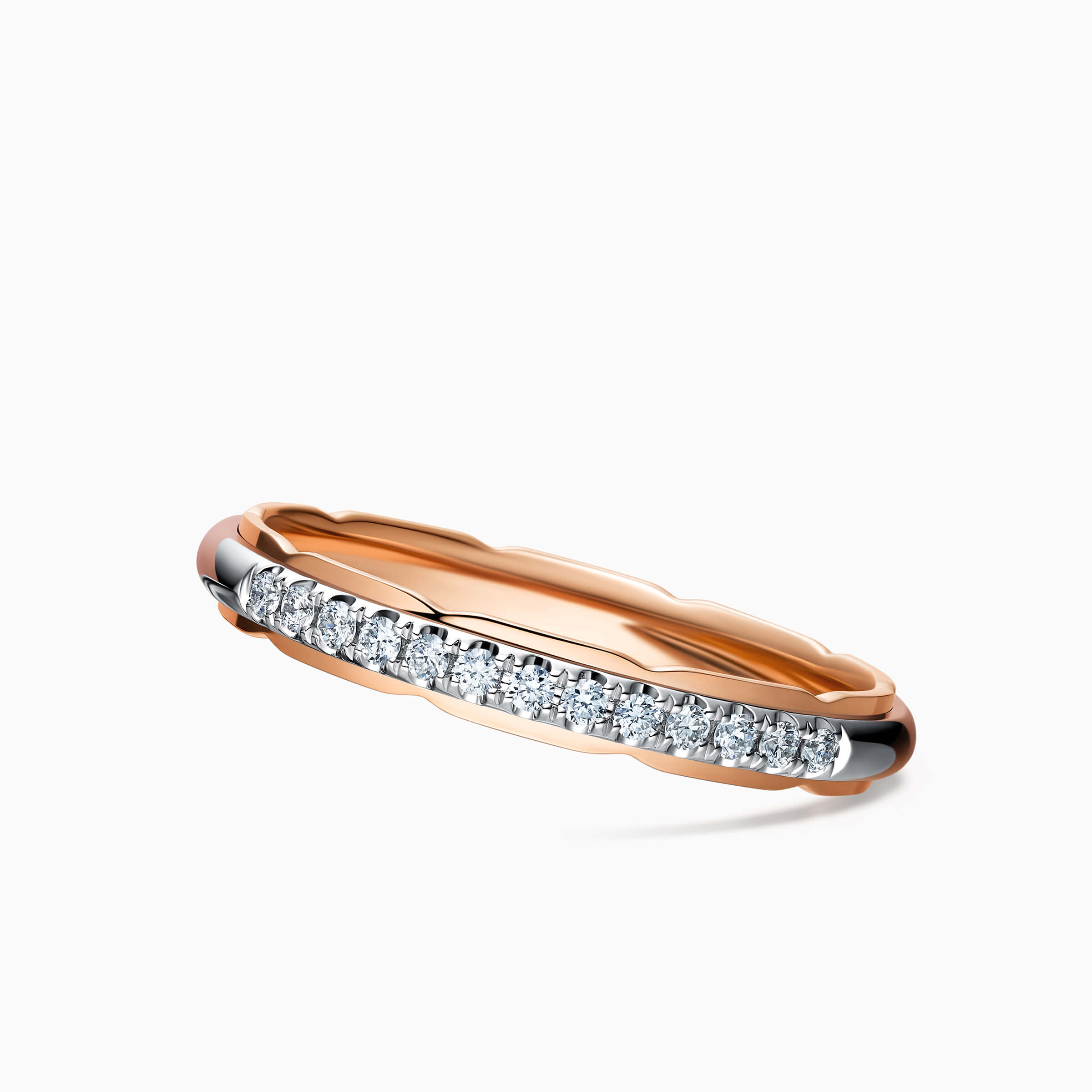 Darry Ring two toned wedding ring for her