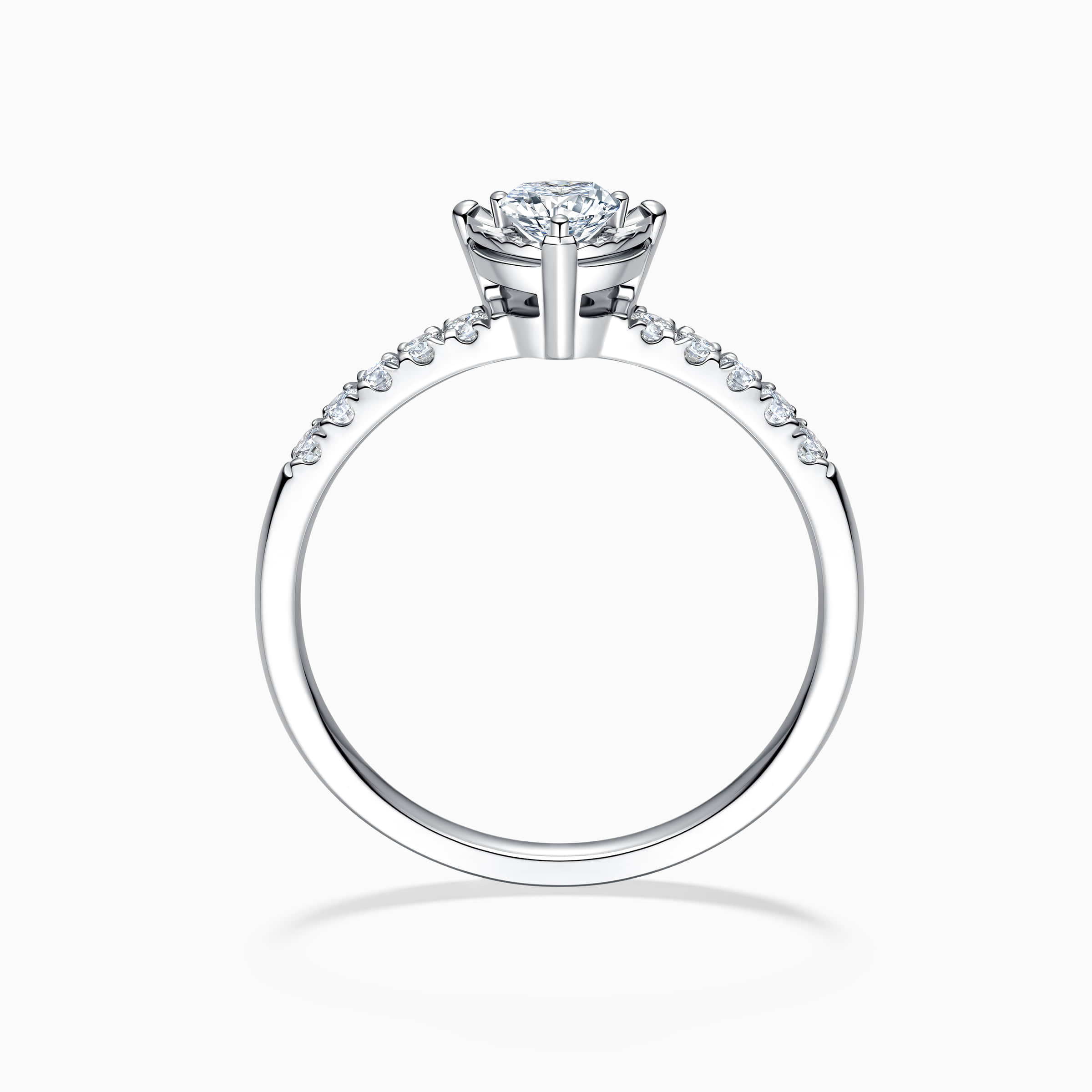 Darry Ring heart shaped diamond engagement ring white gold
