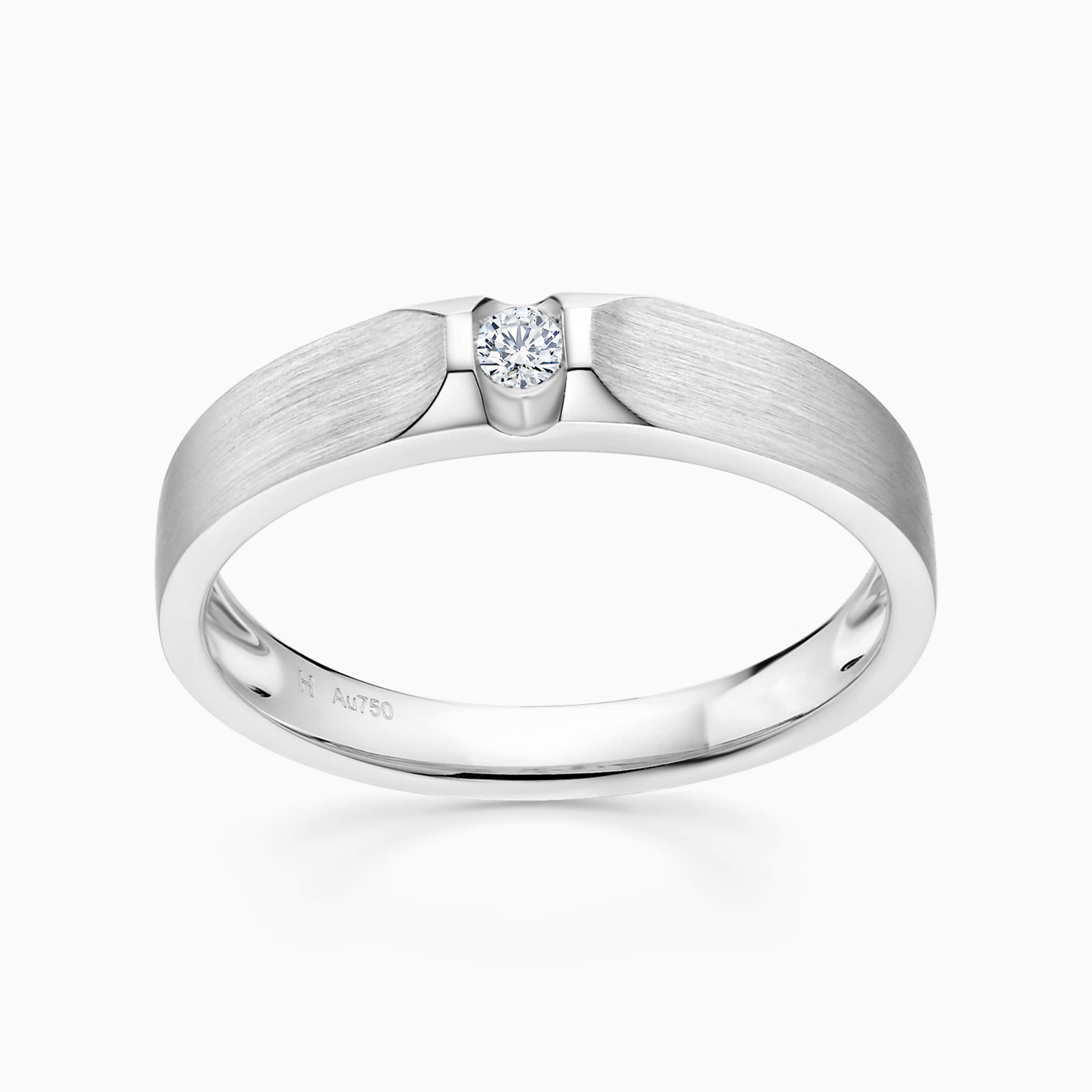 Darry Ring male wedding band in platinum