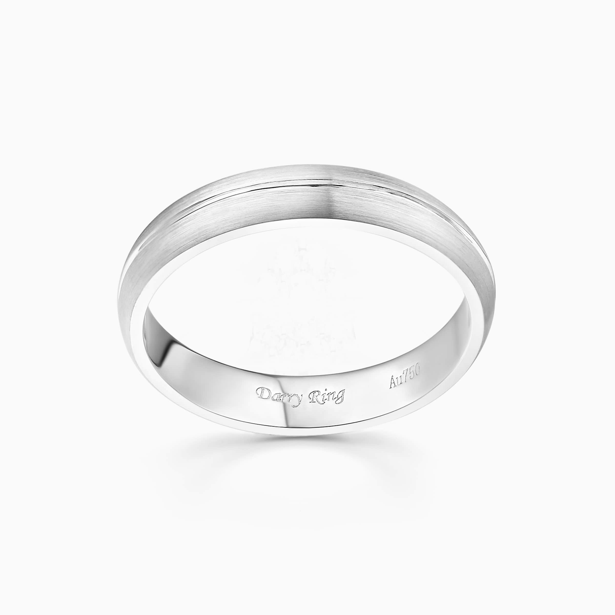 Darry Ring male wedding band in platinum
