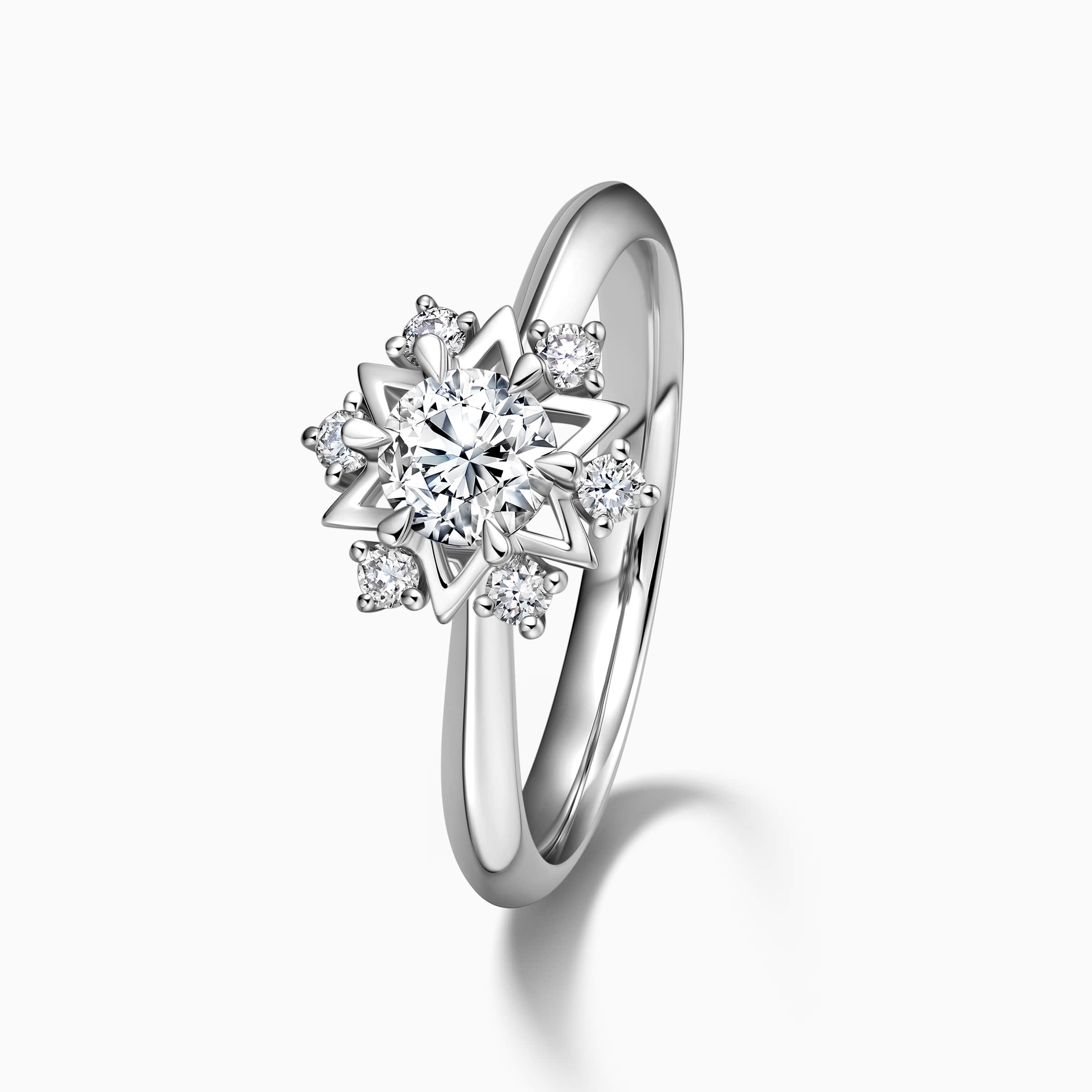Darry Ring star engagement ring top view