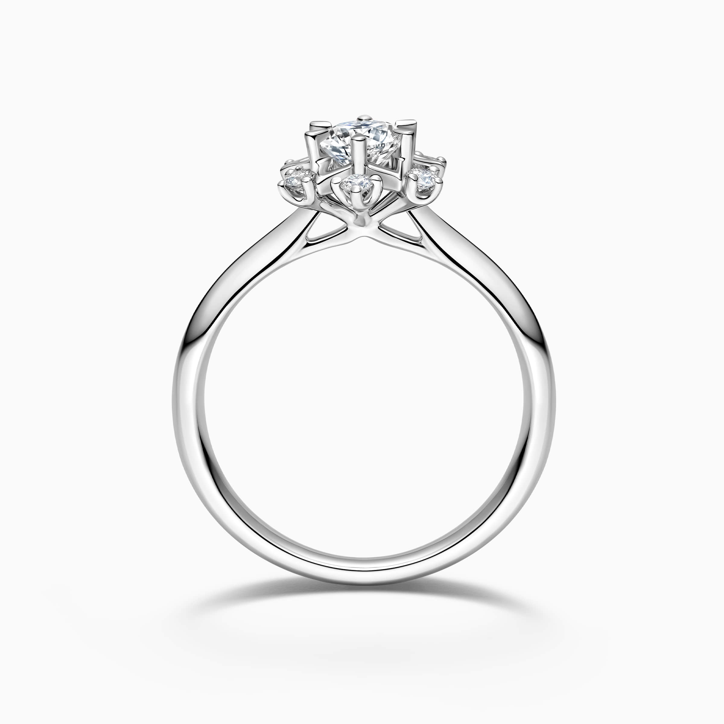 Darry Ring star engagement ring side view