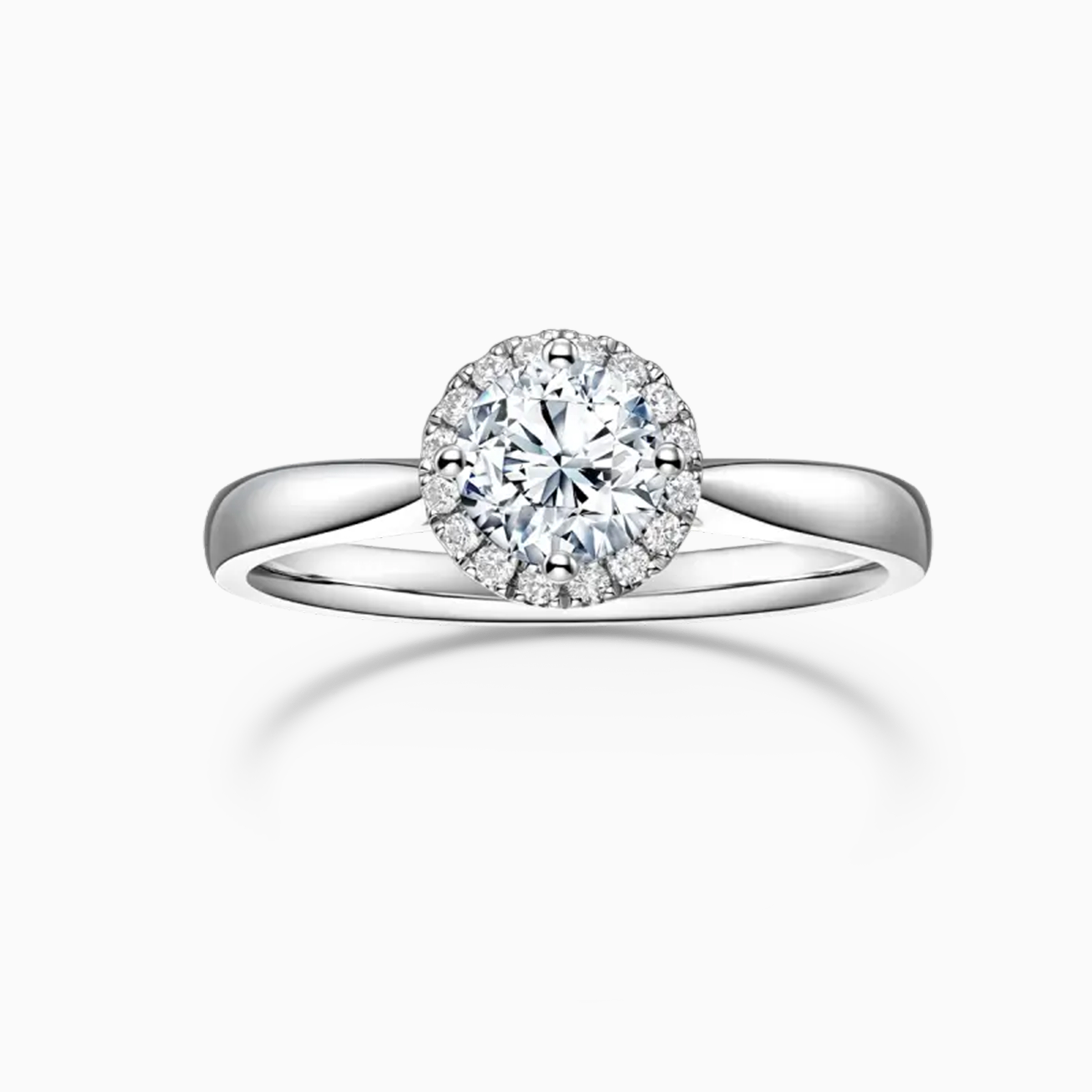 Darry Ring round diamond engagement ring white gold