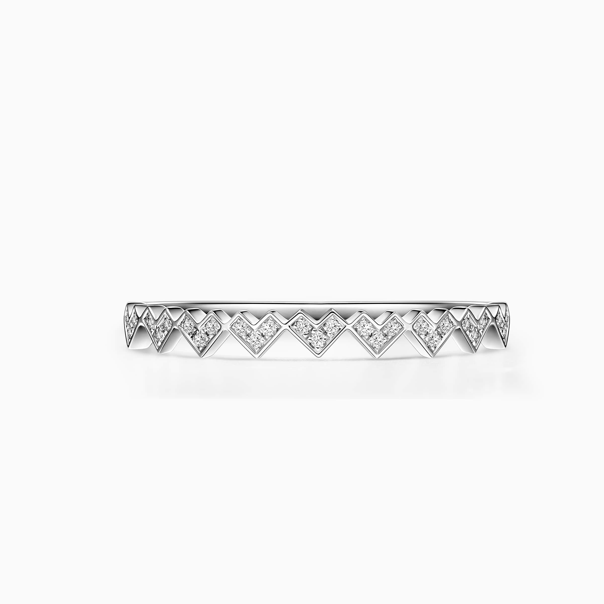 Darry Ring heart shaped diamond wedding ring in white gold