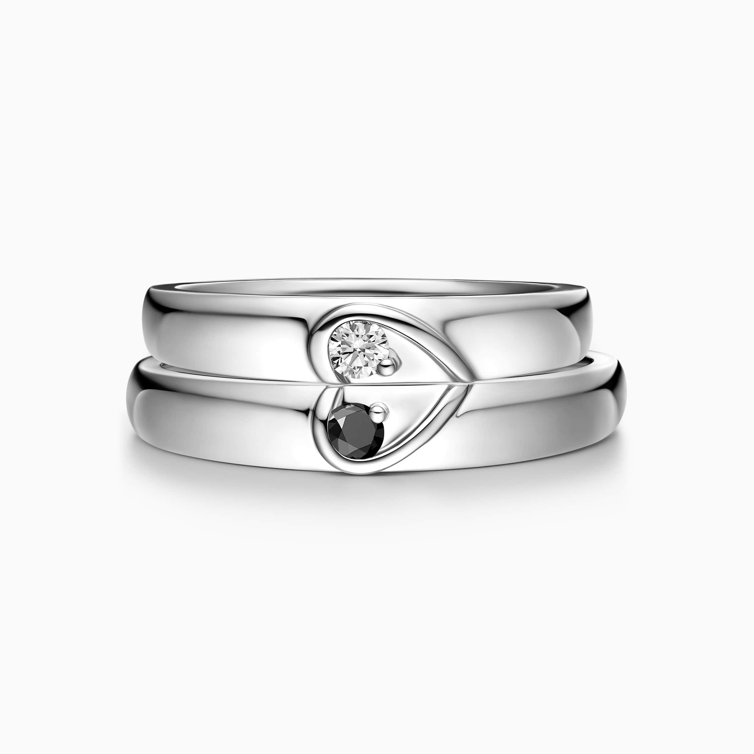 fcity.in - Heart Shape Couple Ring / Elite Glittering Rings