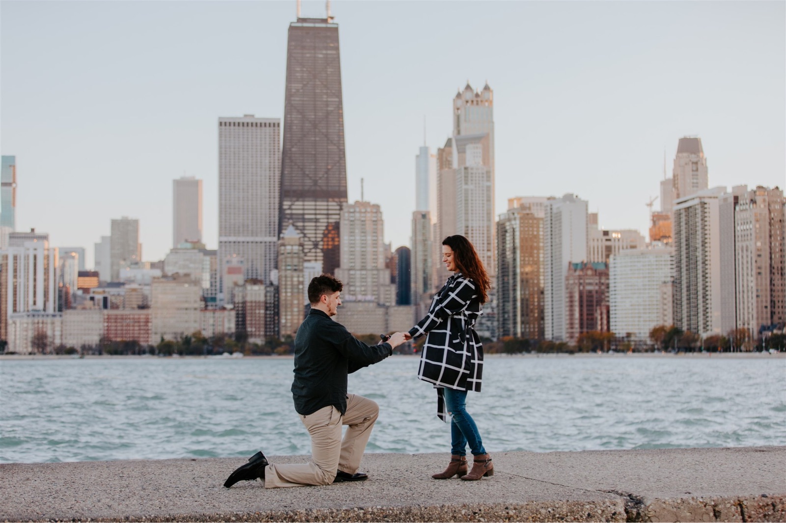 perfect place to propose at North Avenue Beach