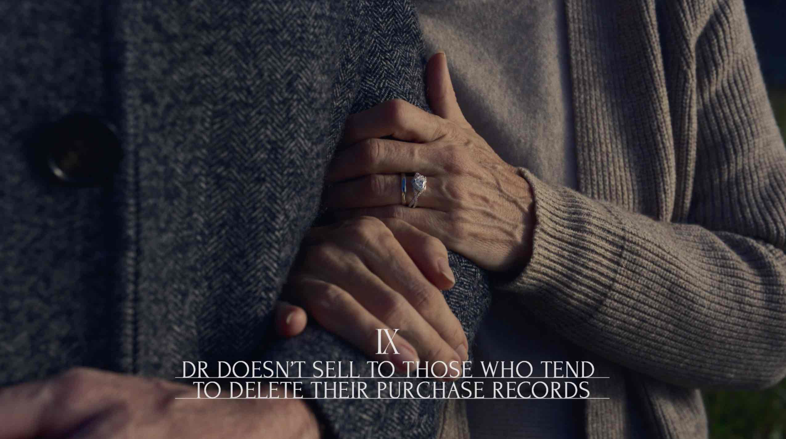 dr doesn't sell to those who tend to delete their purchase recoed