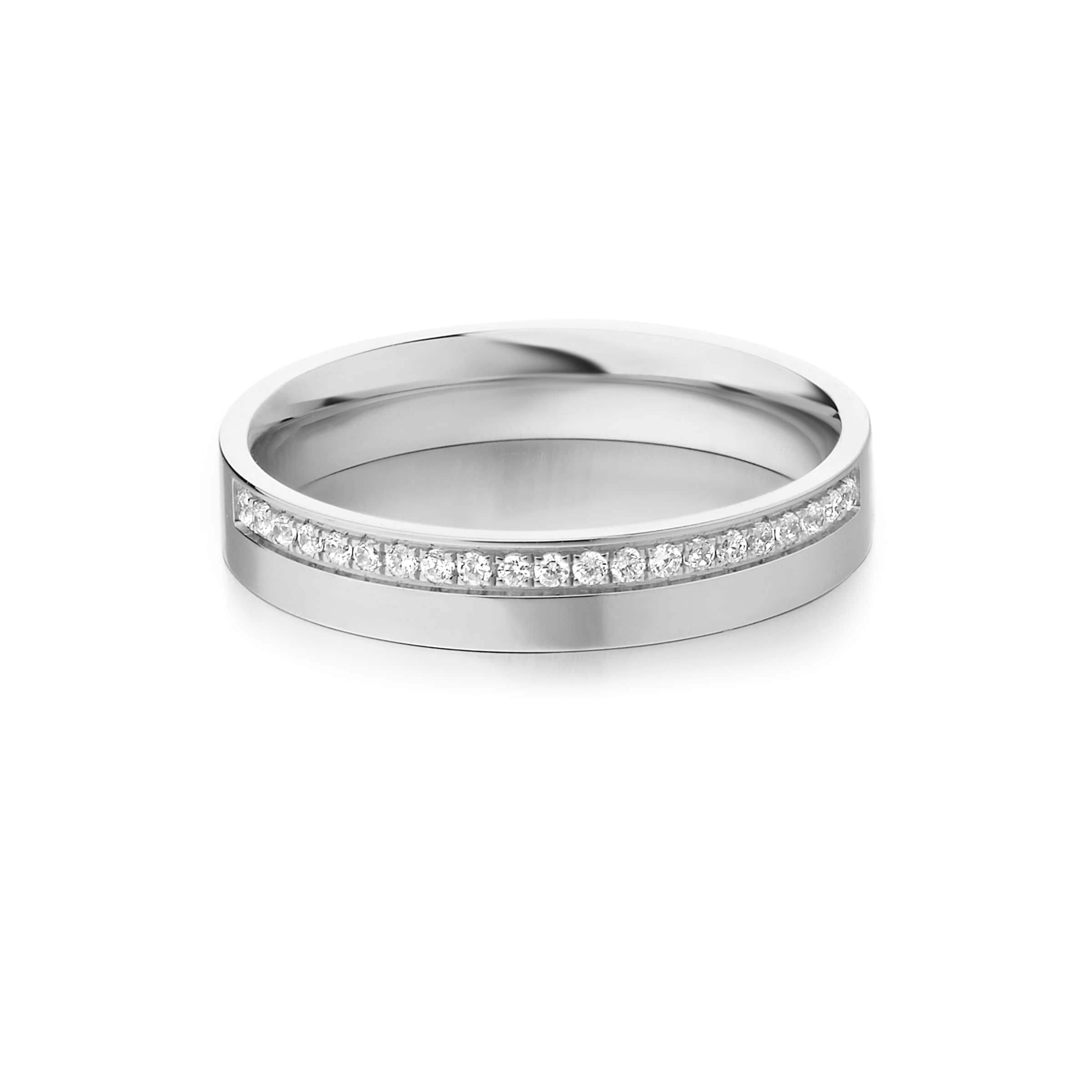 Darry Ring eternity diamond band ring in platinum