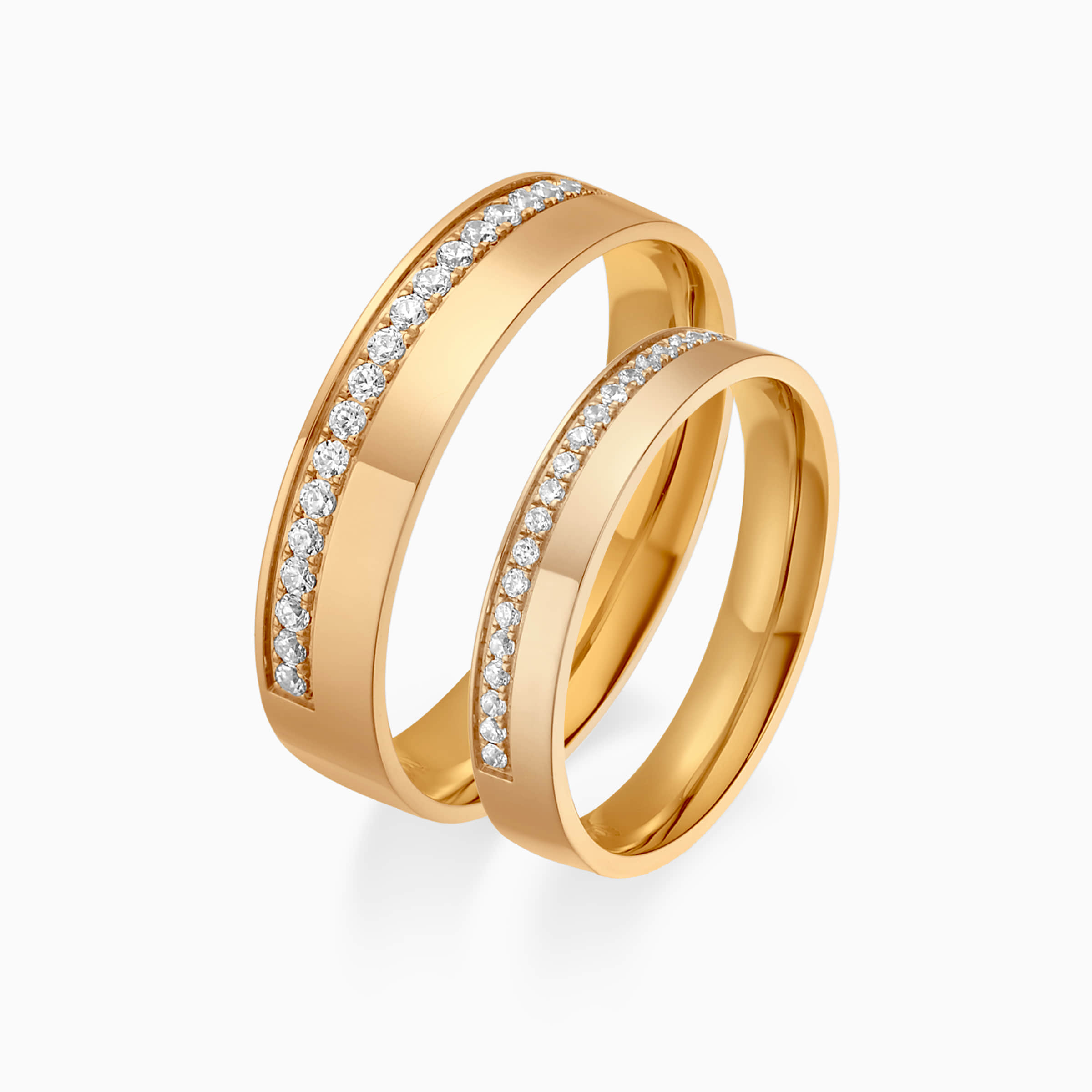 Darry Ring eternity diamond band ring in yellow gold