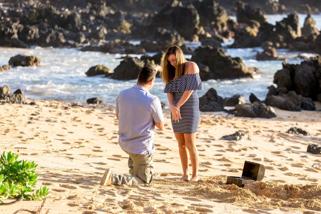 beach proposal ideas with a helicopter tour