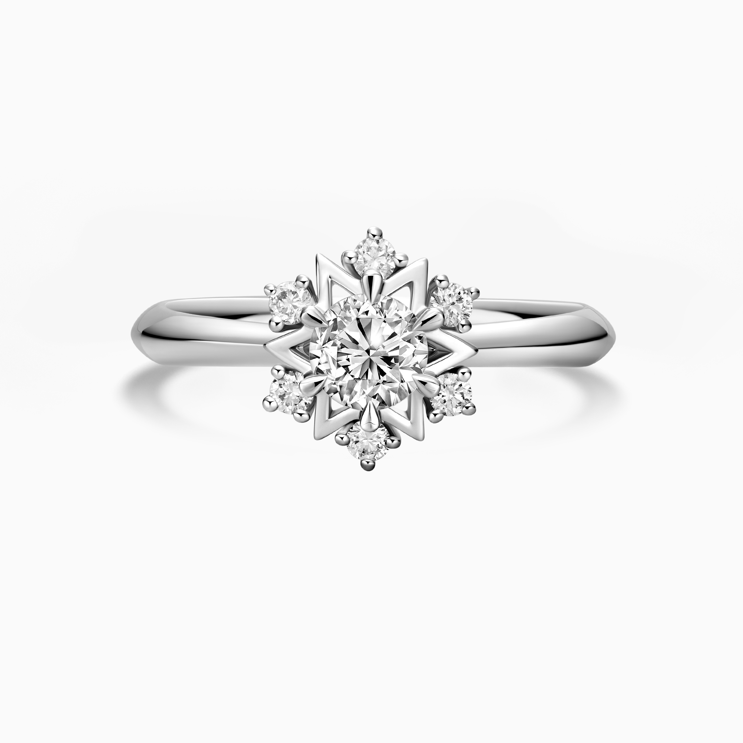 Darry Ring star engagement ring front view