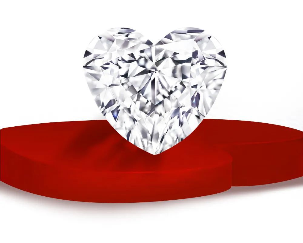 Darry Ring heart in heart diamond