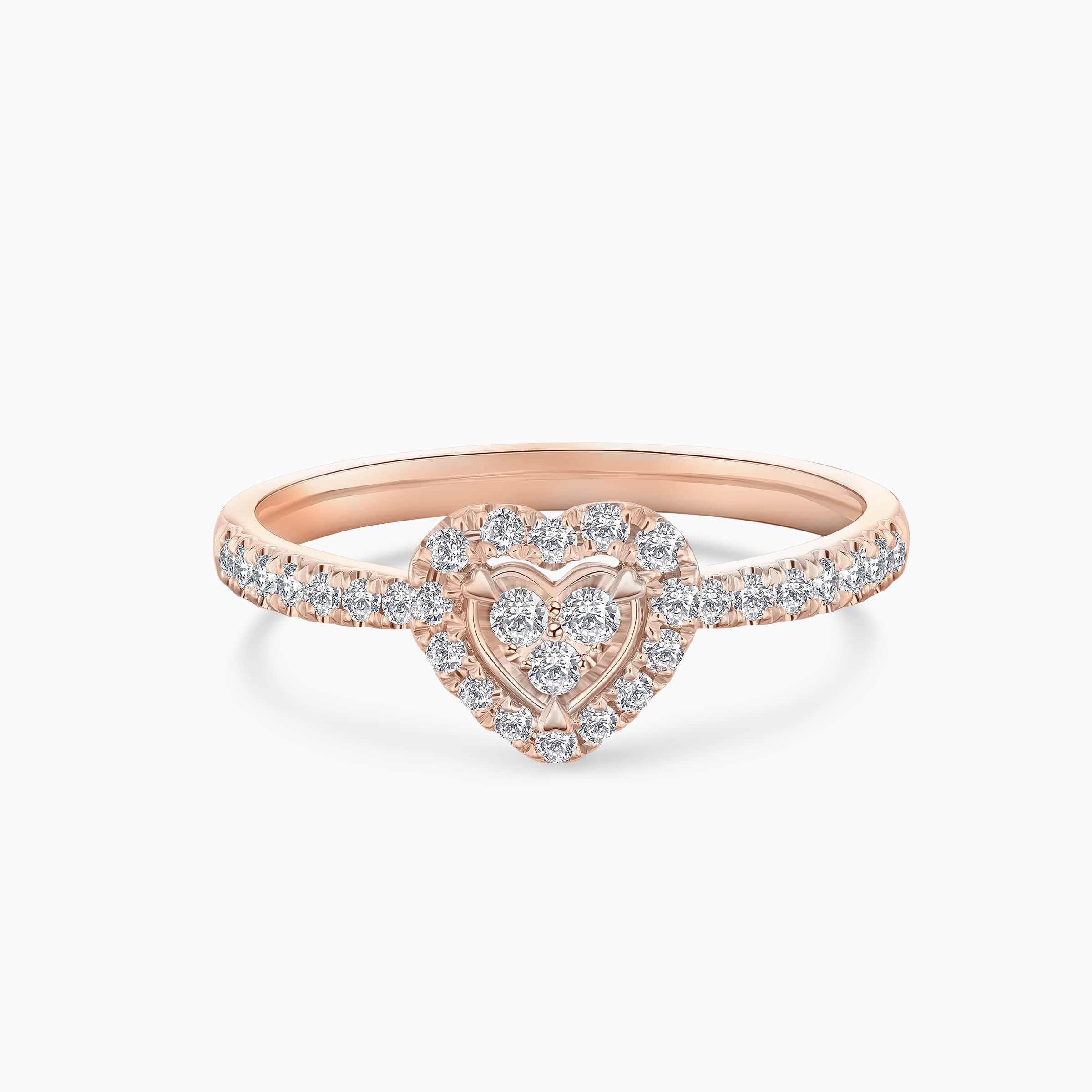 Darry Ring diamond heart shaped ring rose gold