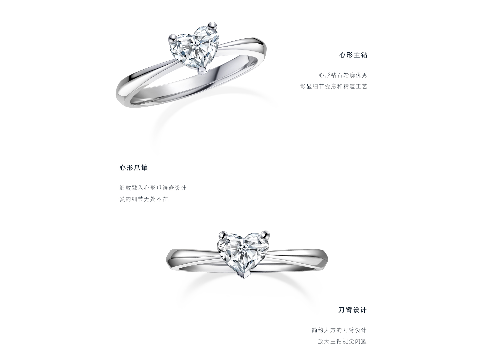 dr钻戒dr heart系列 经典款 求婚钻戒(wj0041)图片及