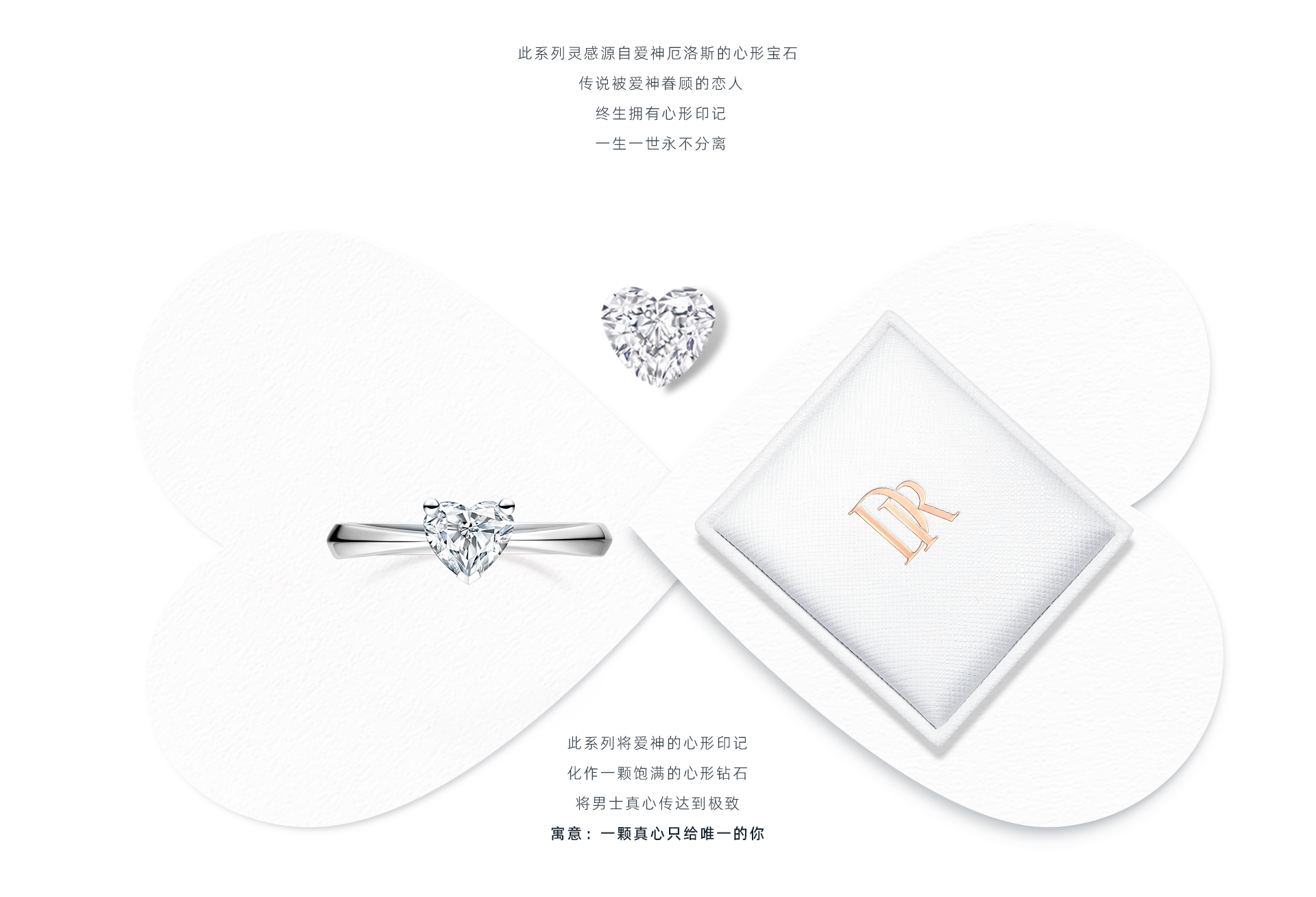 dr钻戒dr heart系列 经典款 求婚钻戒(wj0041)图片及