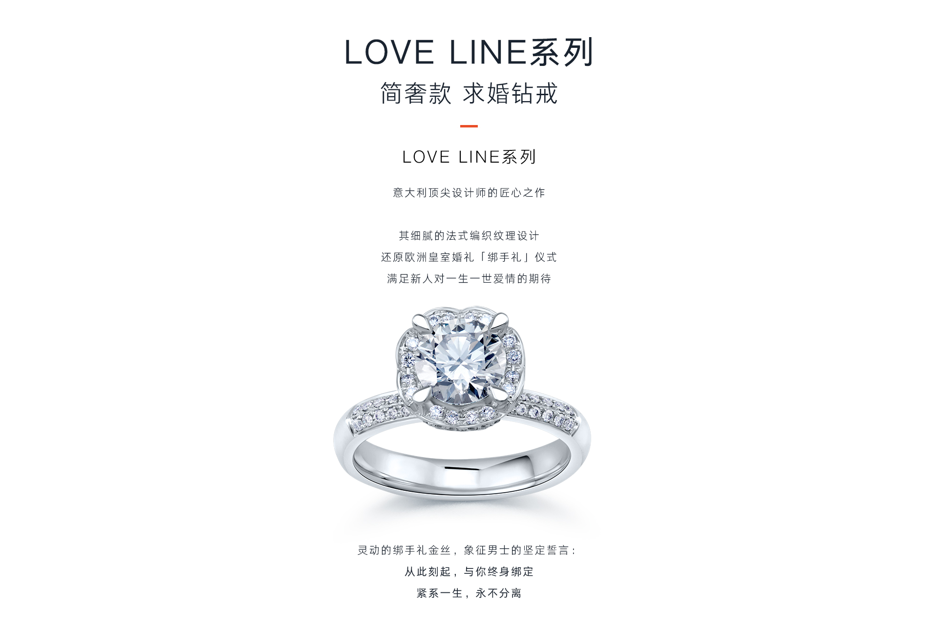 dr钻戒love line系列 简奢款 求婚钻戒(a16001)图片及价格-dr钻戒官网