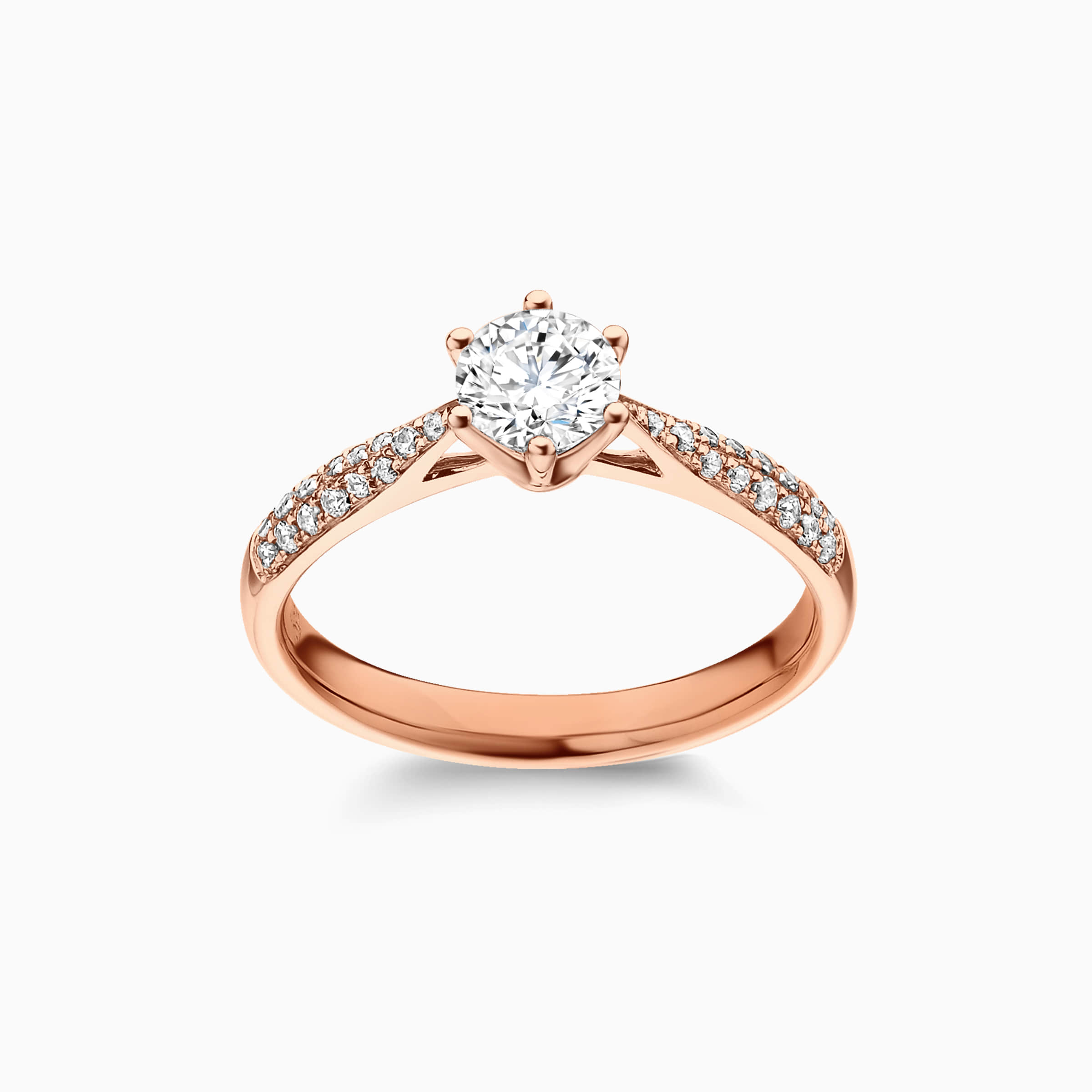 Darry Ring diamond band engagement ring in rose gold
