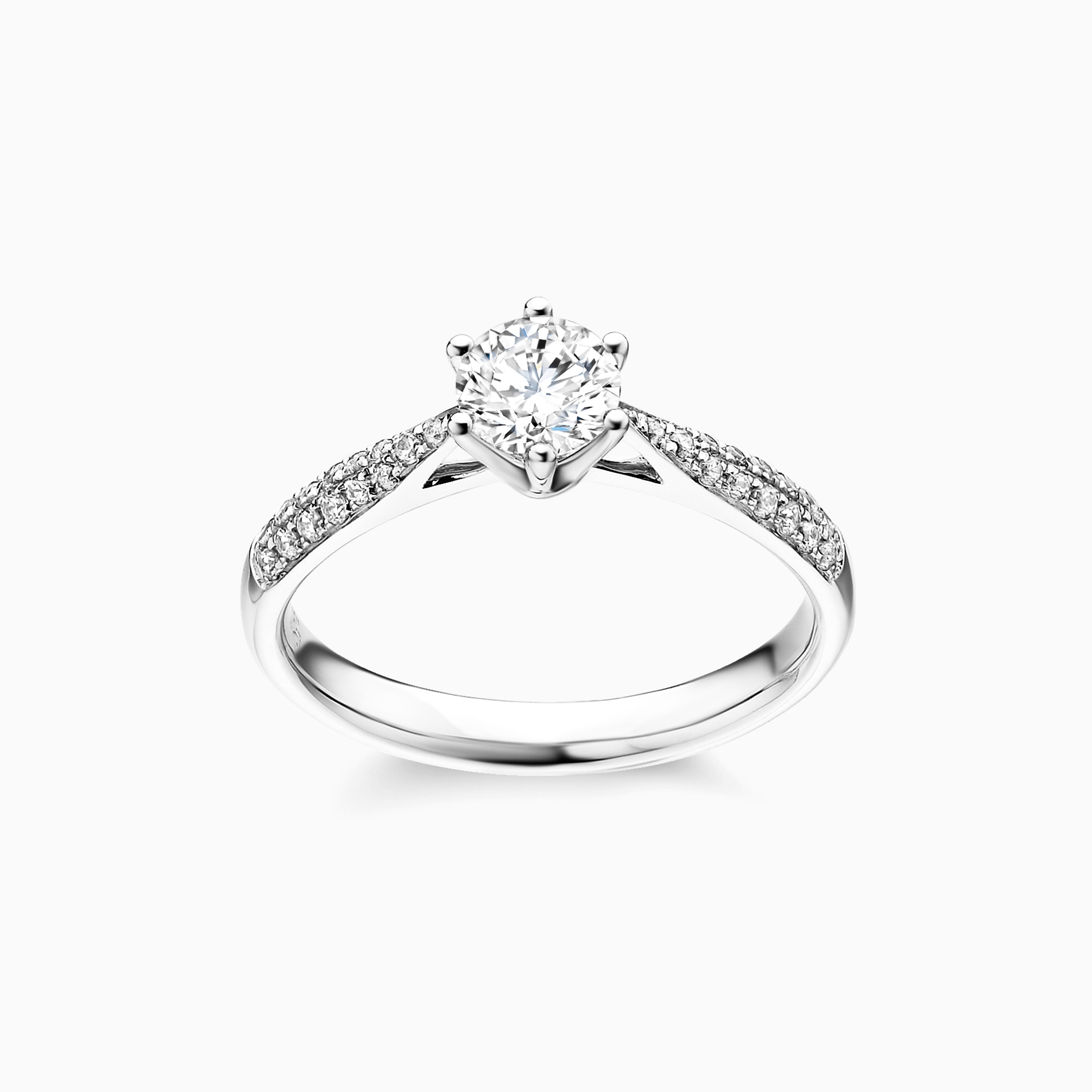 Darry Ring diamond band engagement ring in platinum