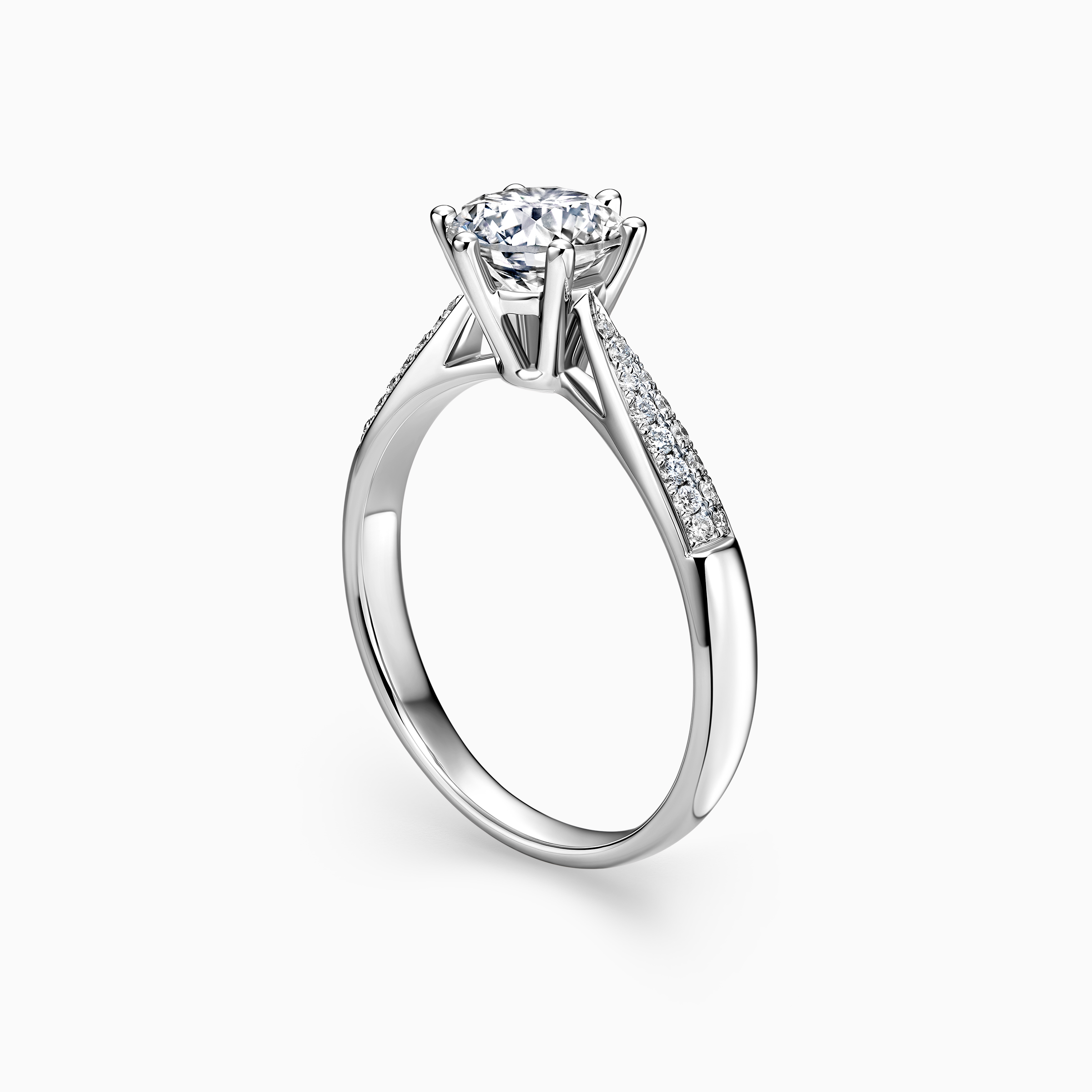 Darry Ring diamond band engagement ring side view