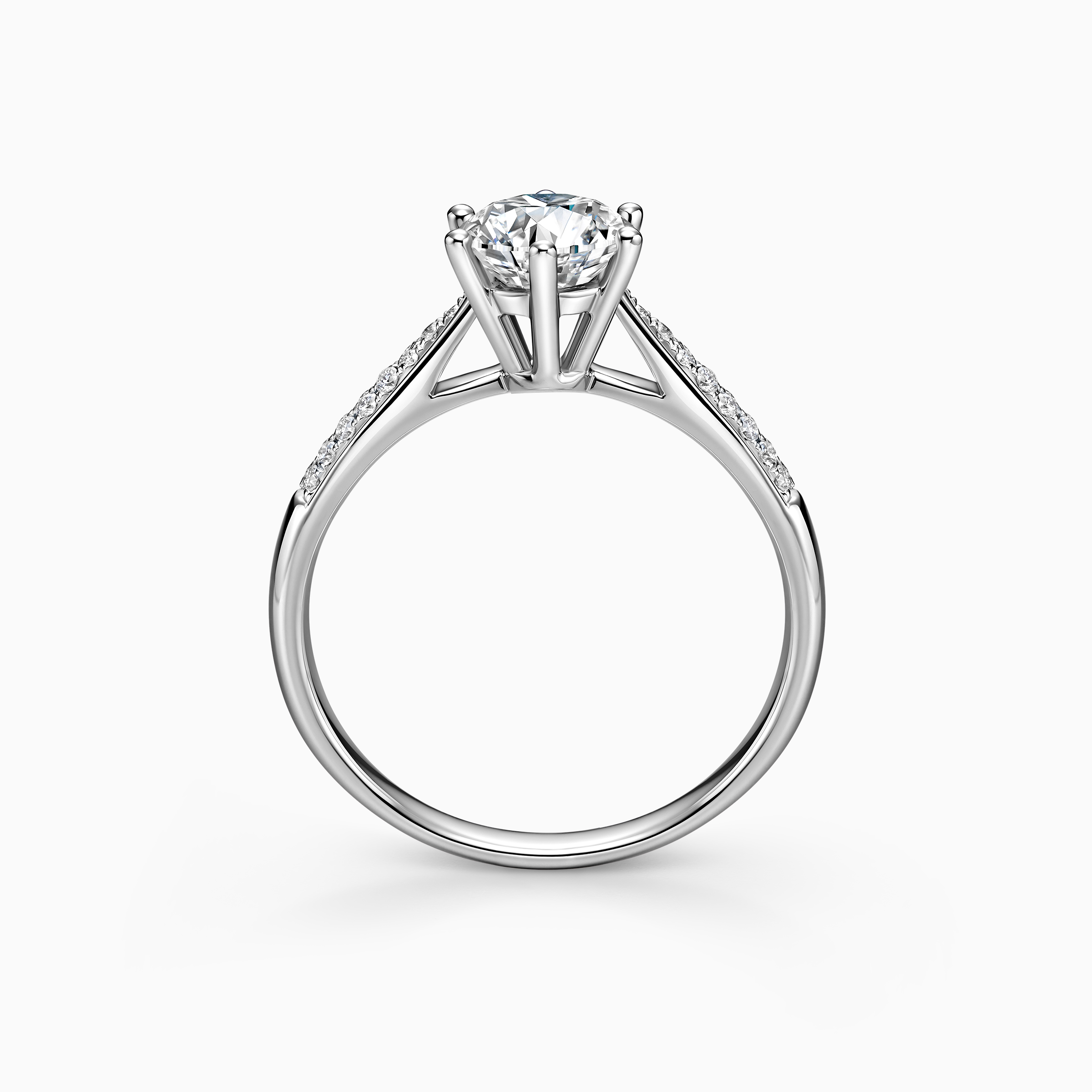Darry Ring diamond band engagement ring front view