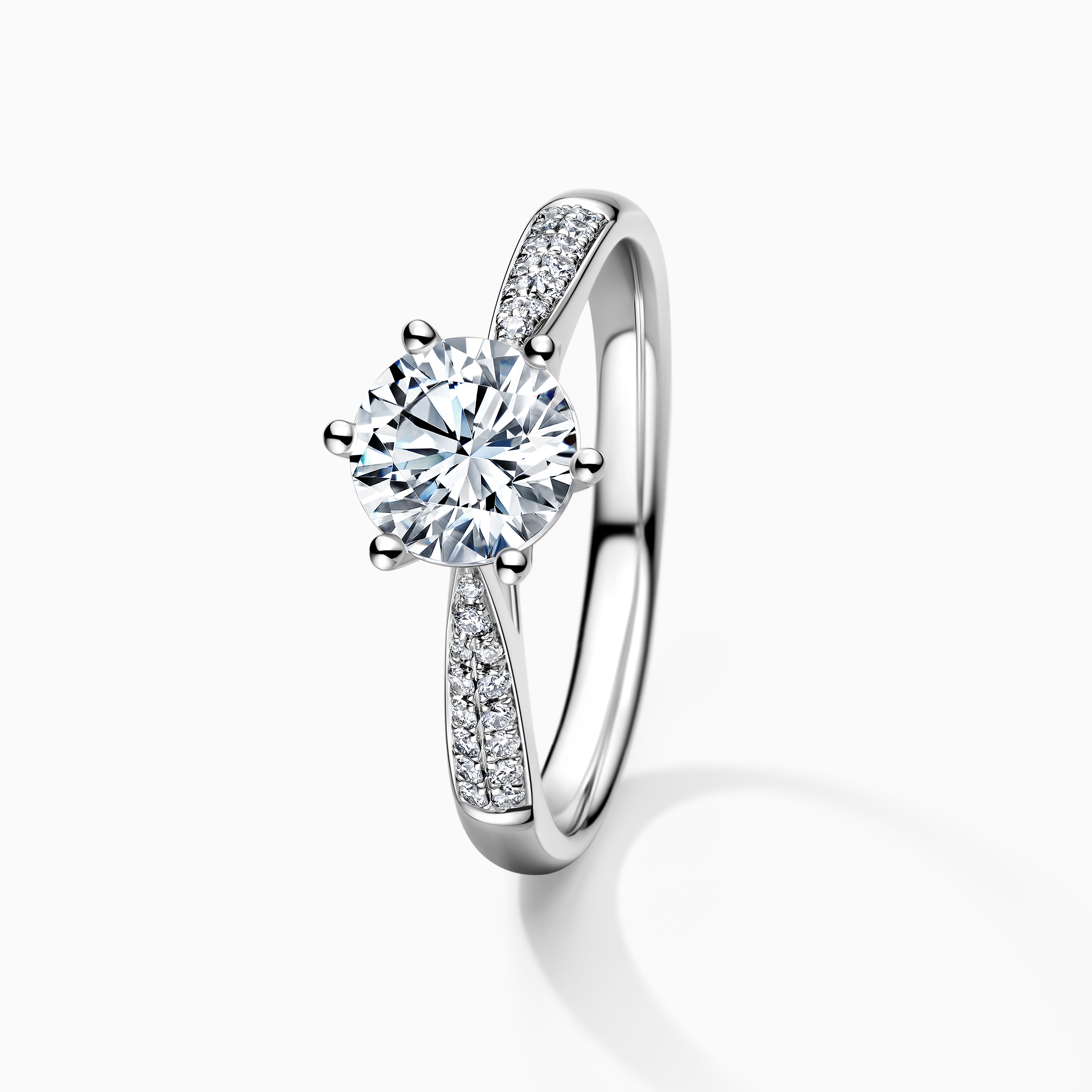 Darry Ring diamond band engagement ring front view