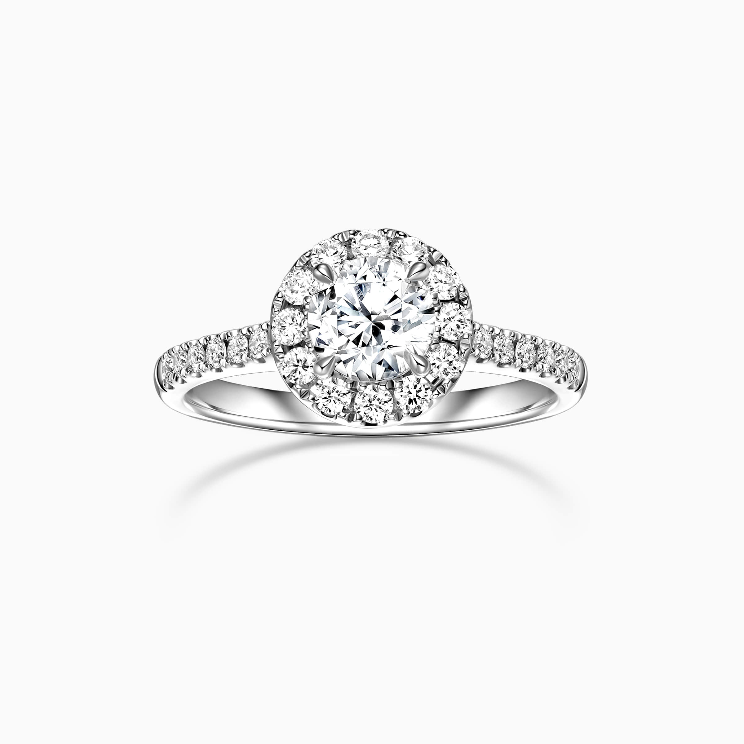 Darry Ring round halo engagement ring