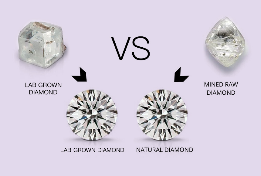 difference between lab grown and natural diamonds