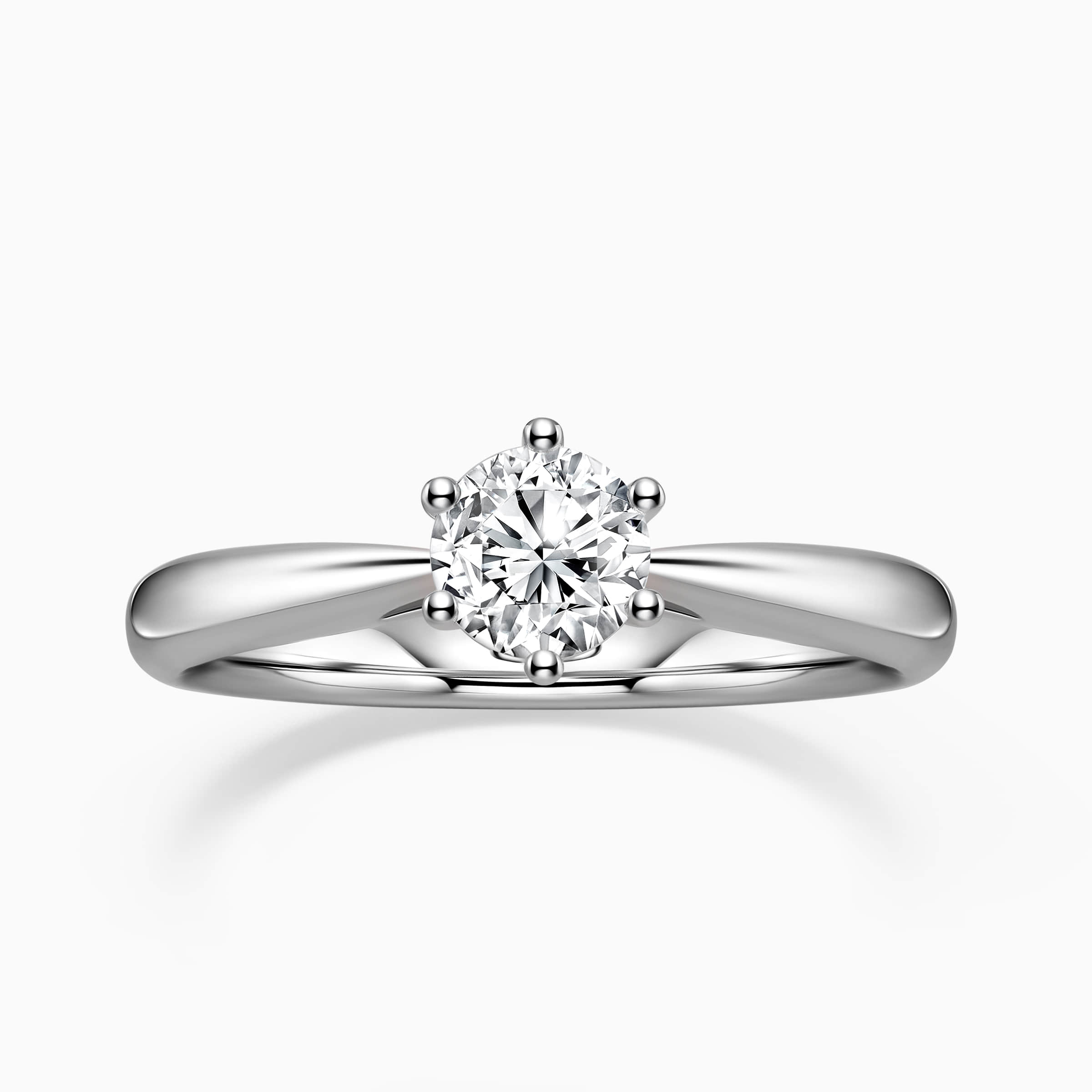 DR Love Mark 6 prong engagement ring