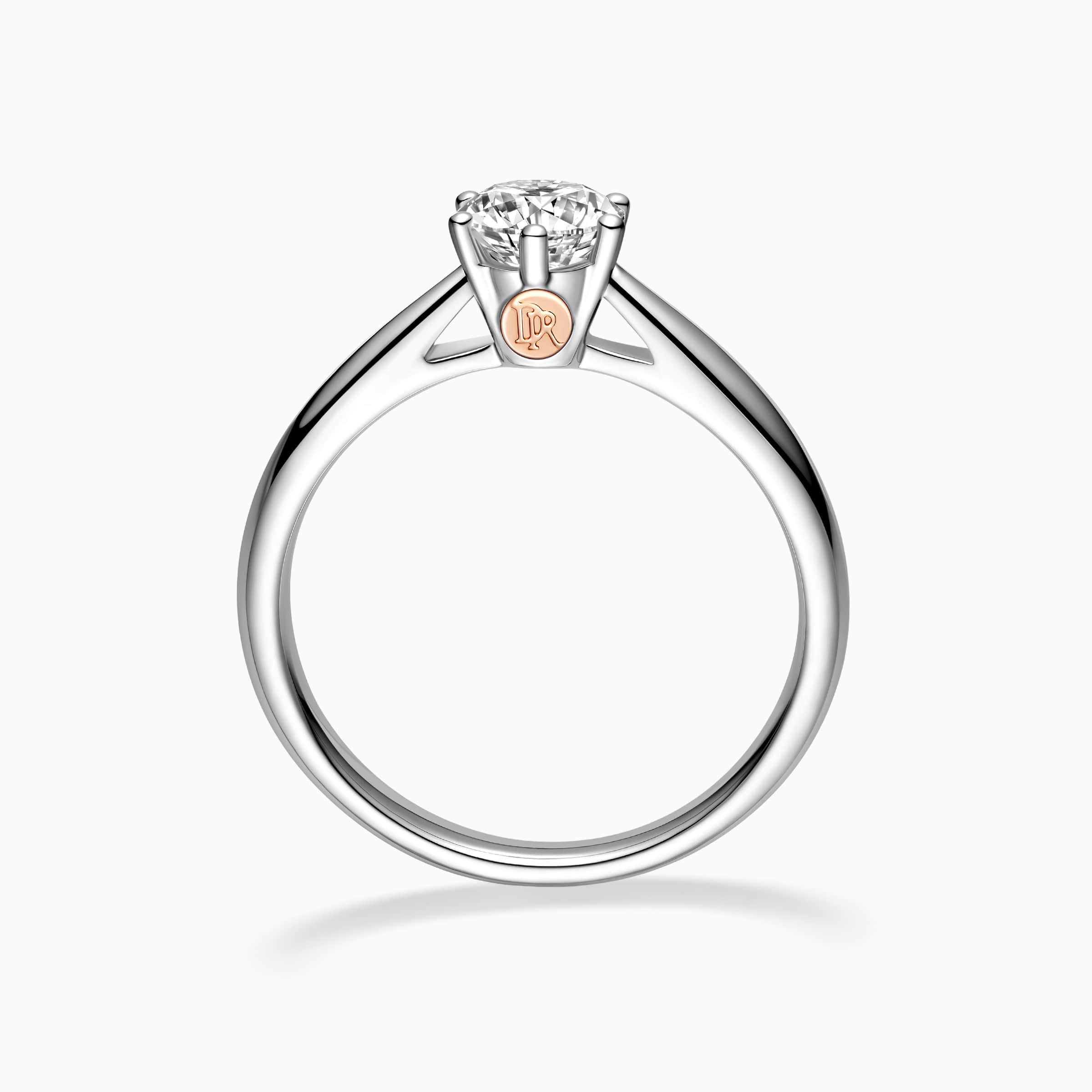 DR Love Mark 6 prong engagement ring