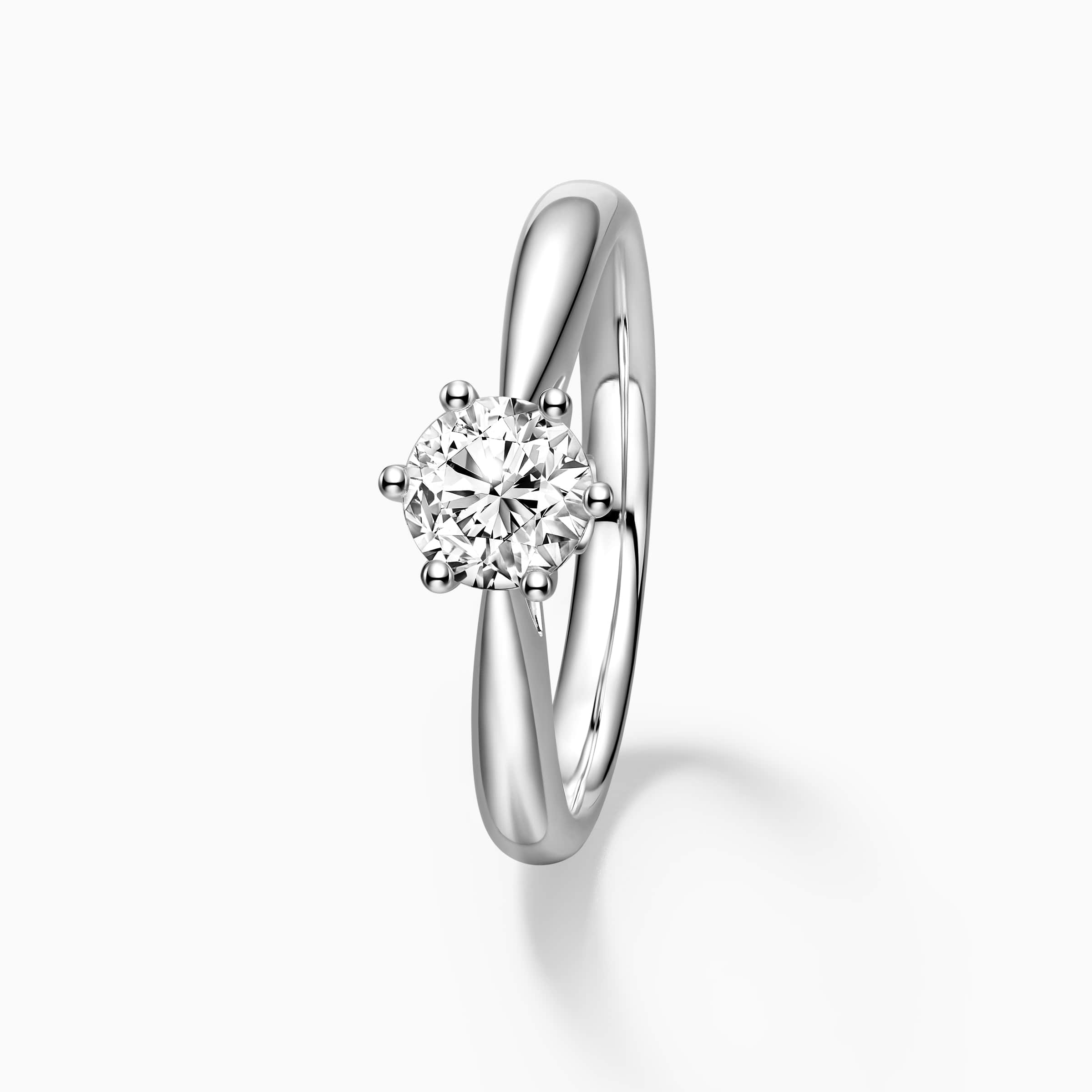 DR Love Mark 6 prong engagement ring