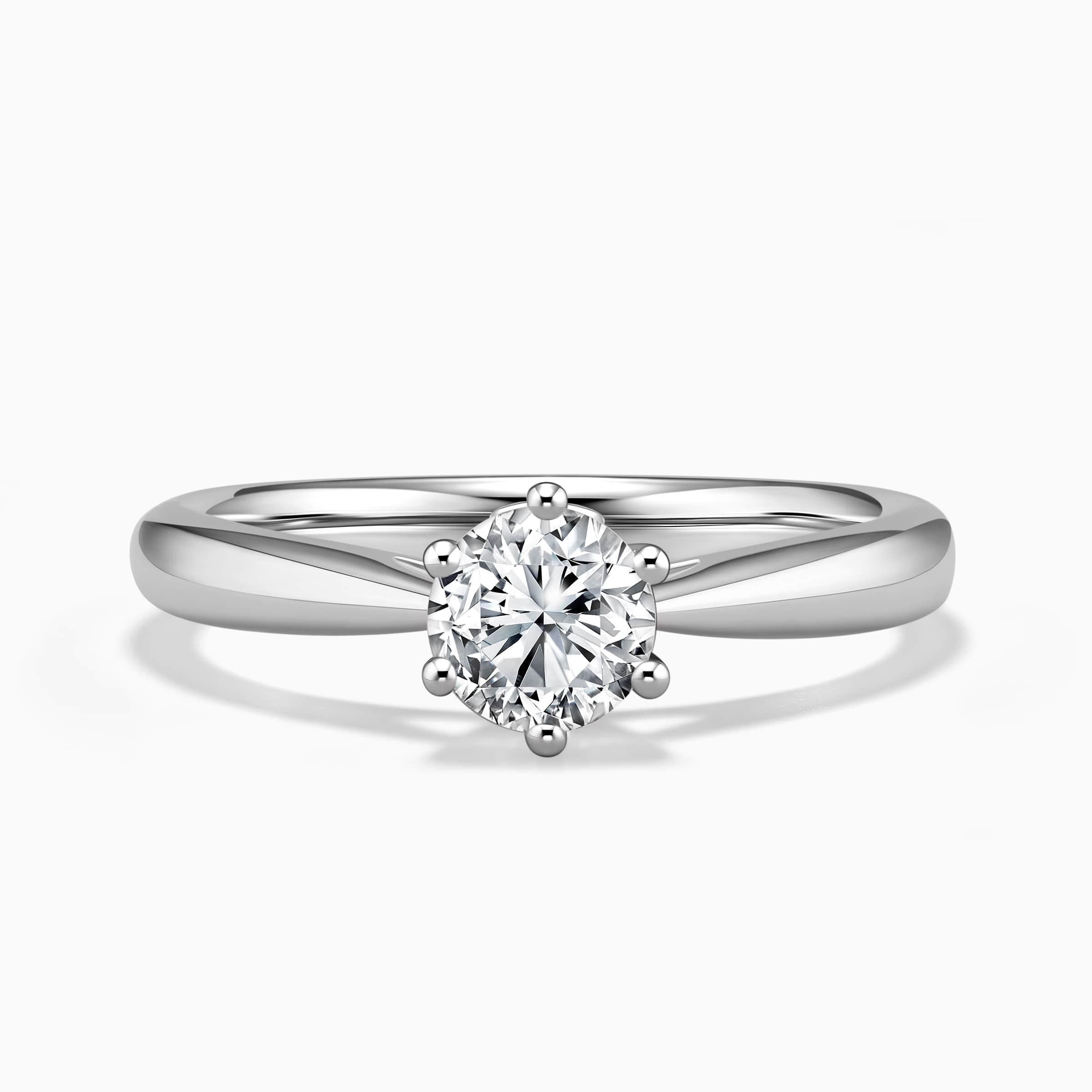 DR Love Mark 6 prong engagement ring