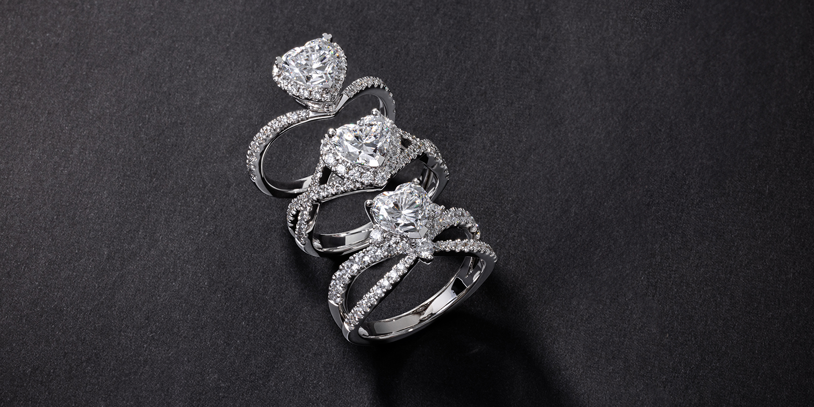 Darry Ring platinum diamond rings and white gold diamond rings