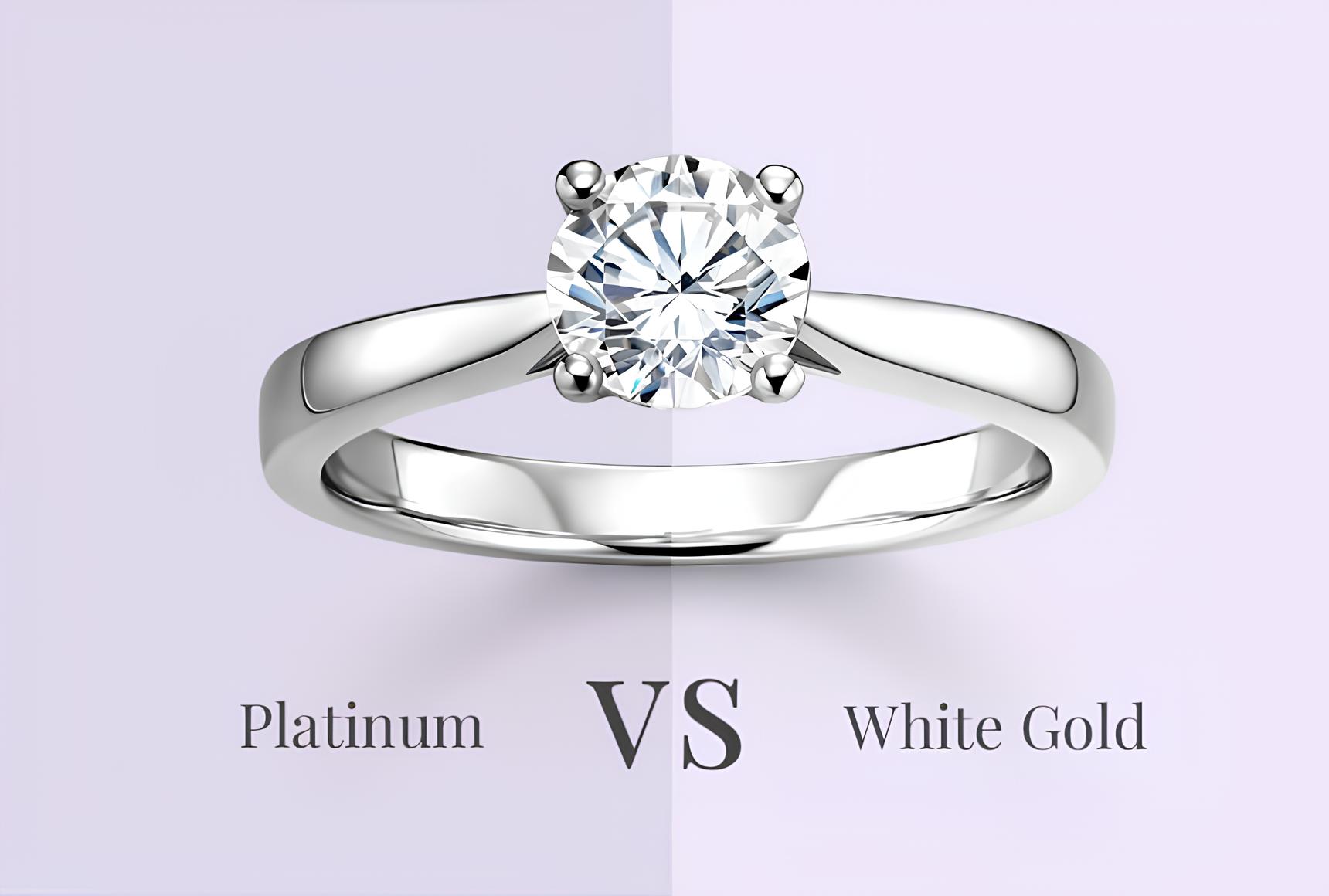 Platinum v online white gold