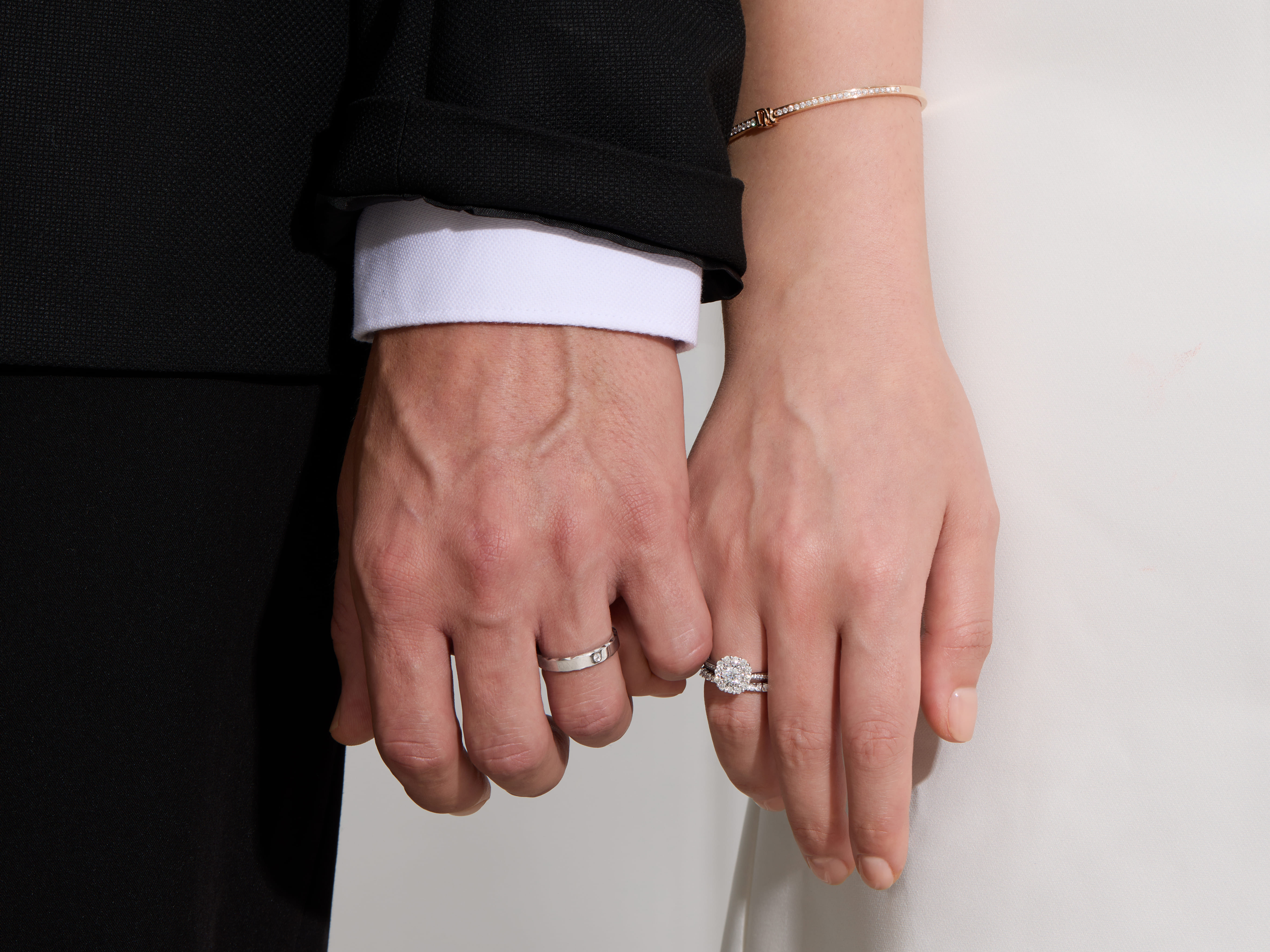 When engaged does the man wear store a ring