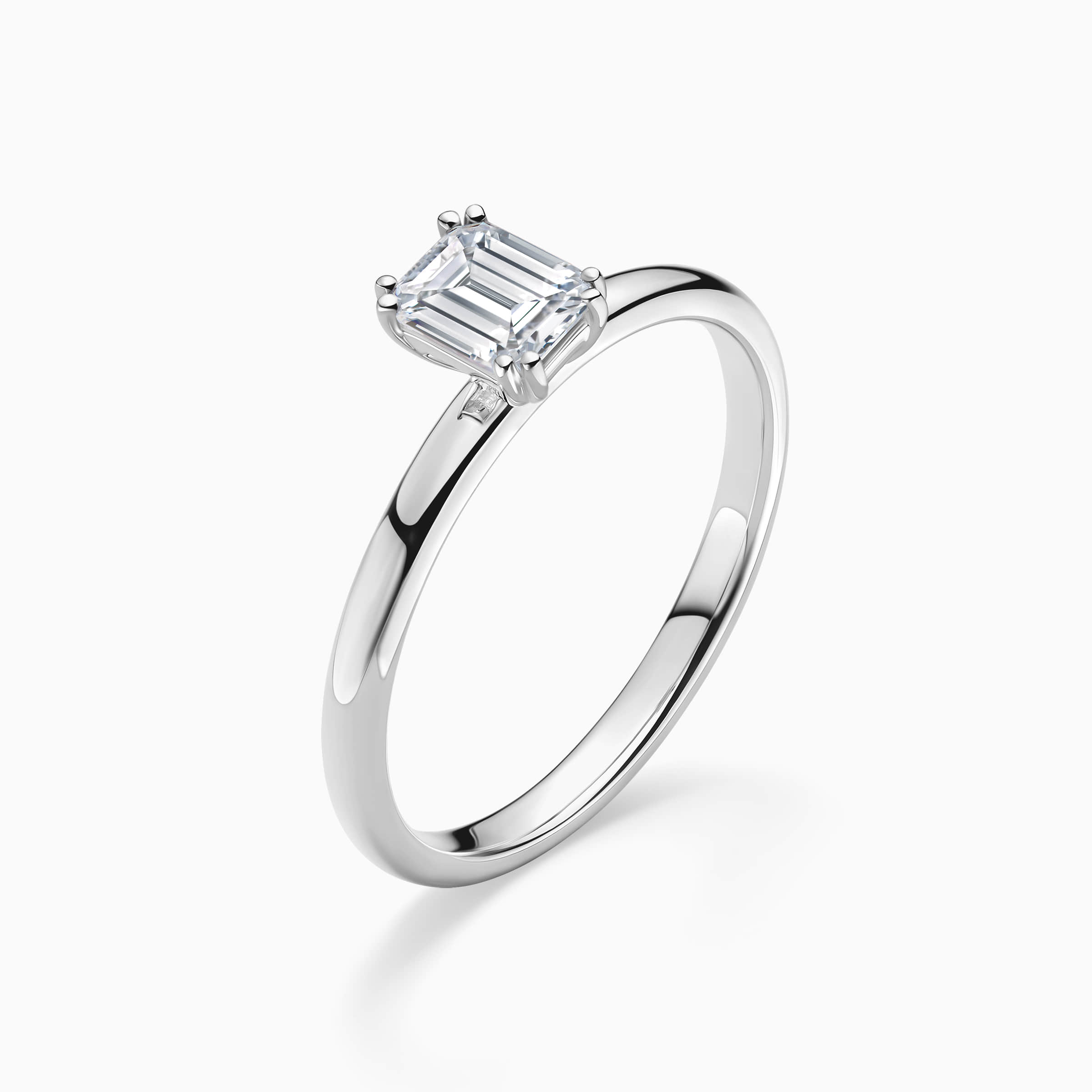 Darry Ring 2 carat emerald cut diamond engagement ring platinum