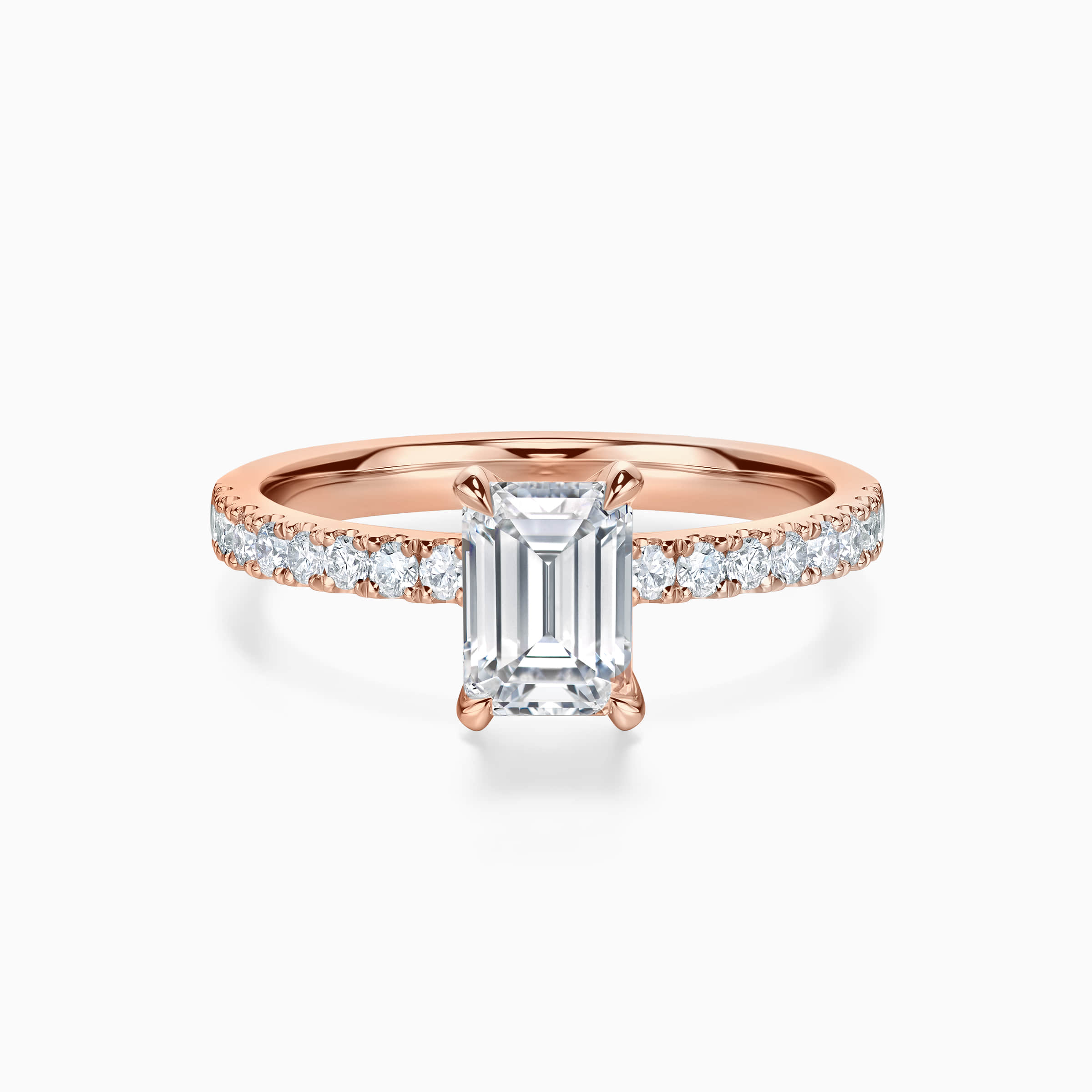 Emerald Cut Promise Ring for Couples Darry Ring