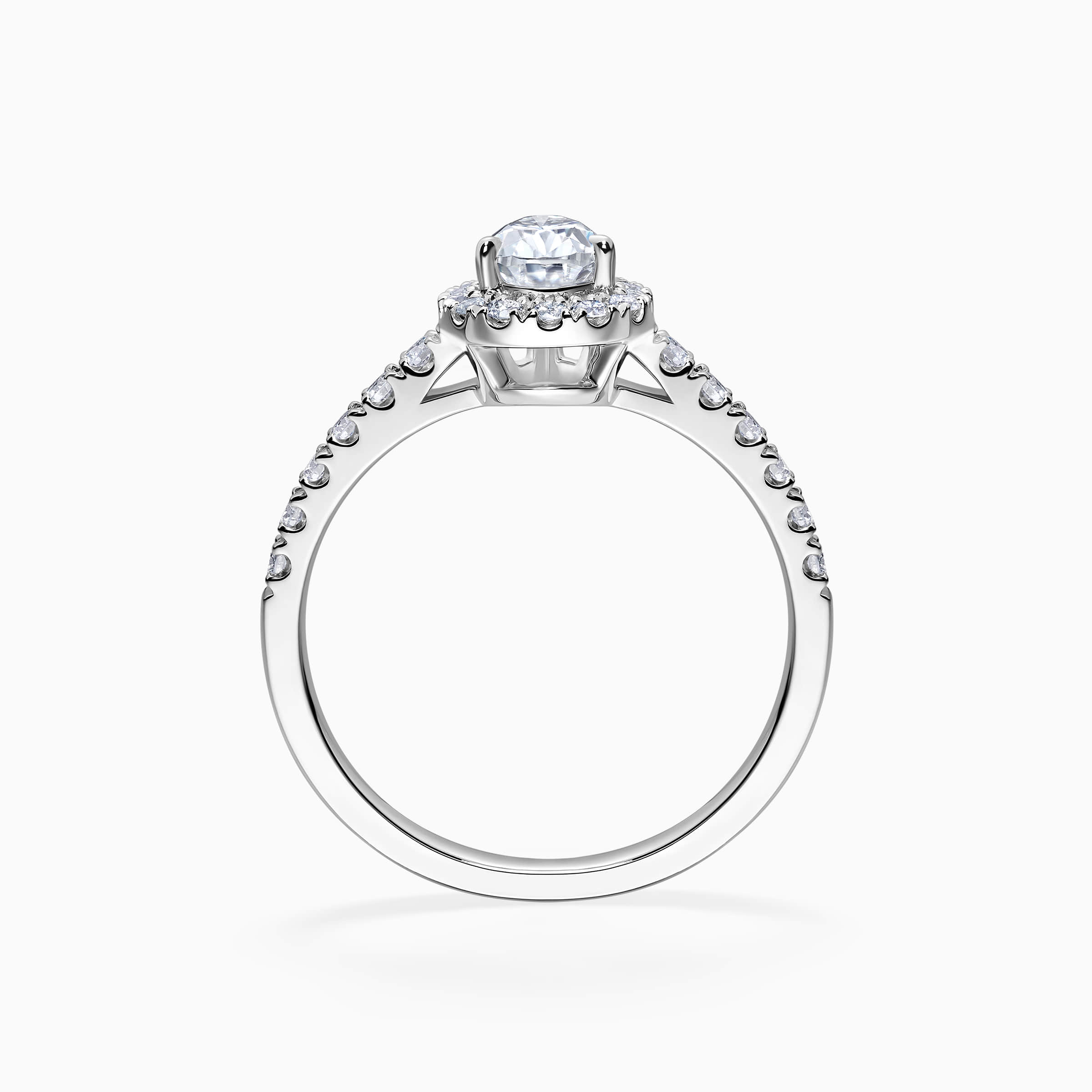 Darry Ring teardrop engagement ring front view