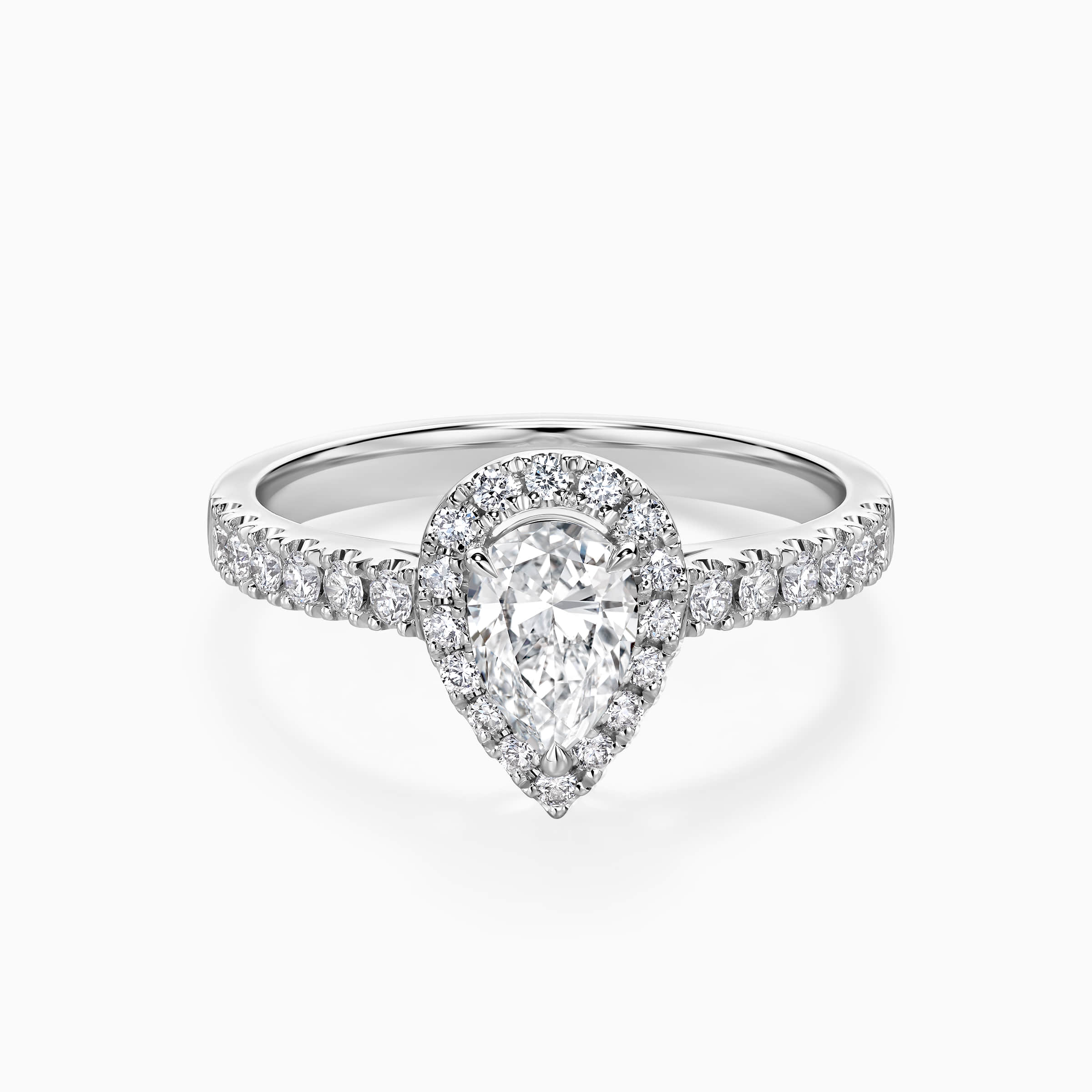 Teardrop cut hot sale diamond ring