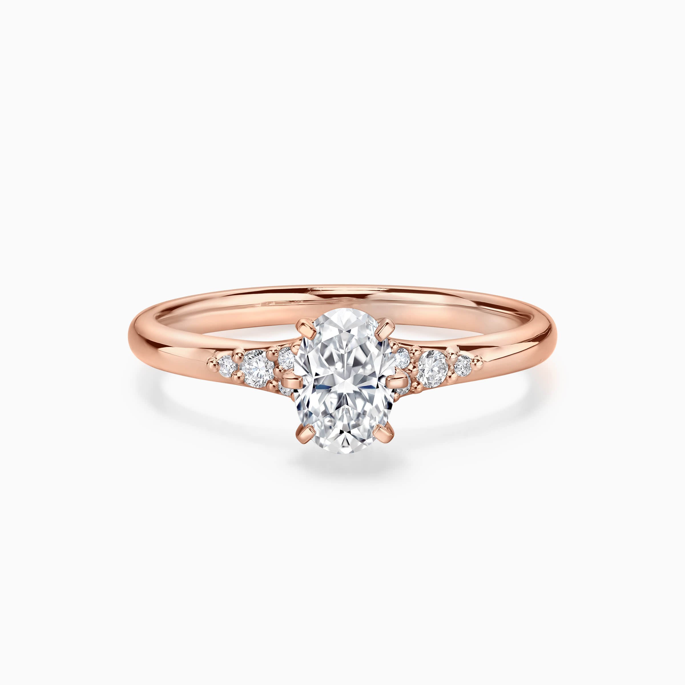 Darry Ring oval engagement ring in rose gold