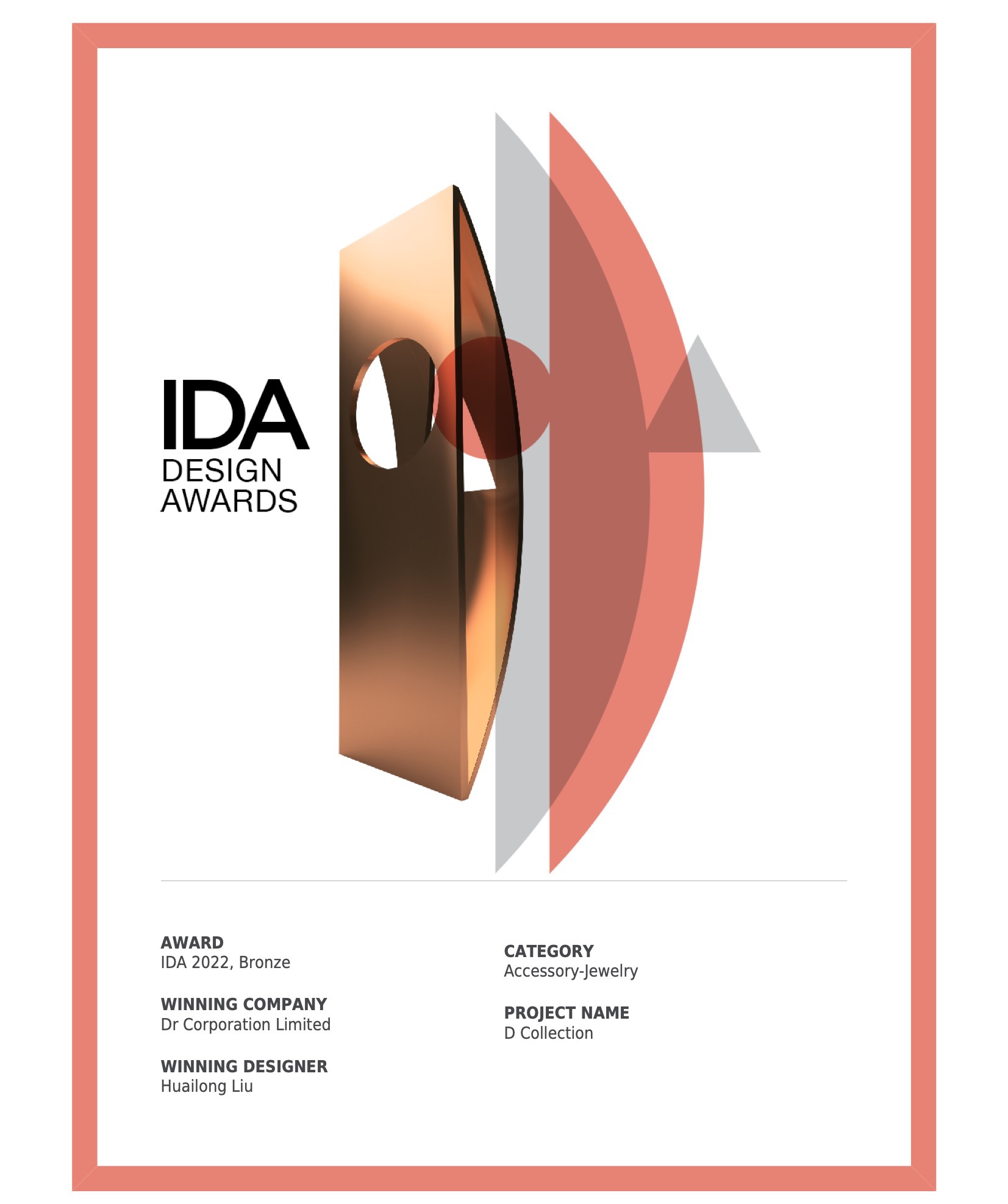 Darry Ring Wins IDA Design Awards