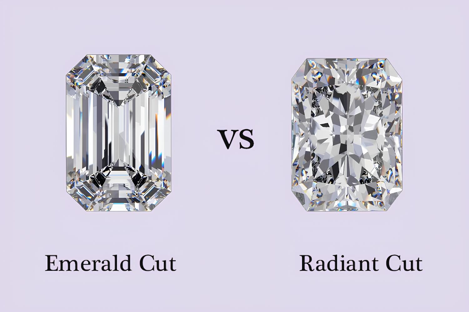 emerald cut vs radiant cut