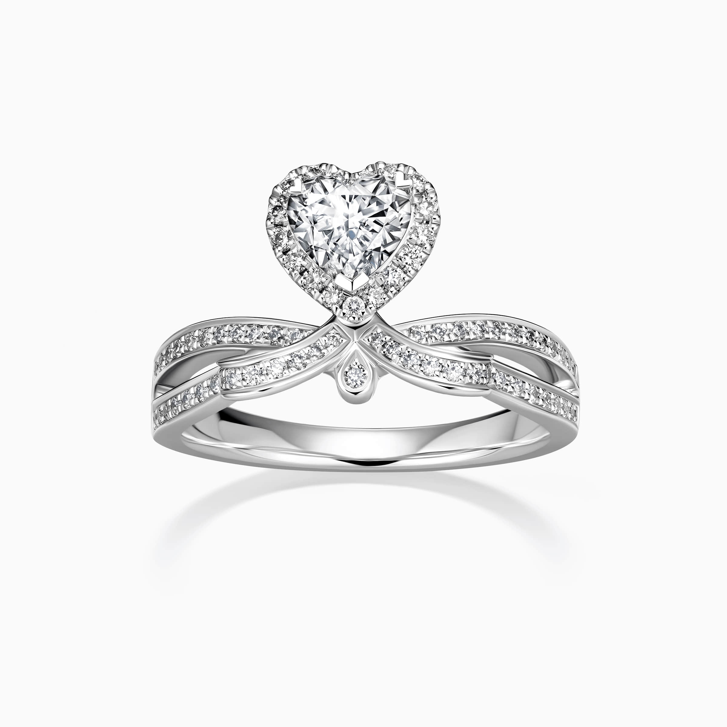 Darry Ring crown engagement ring front view