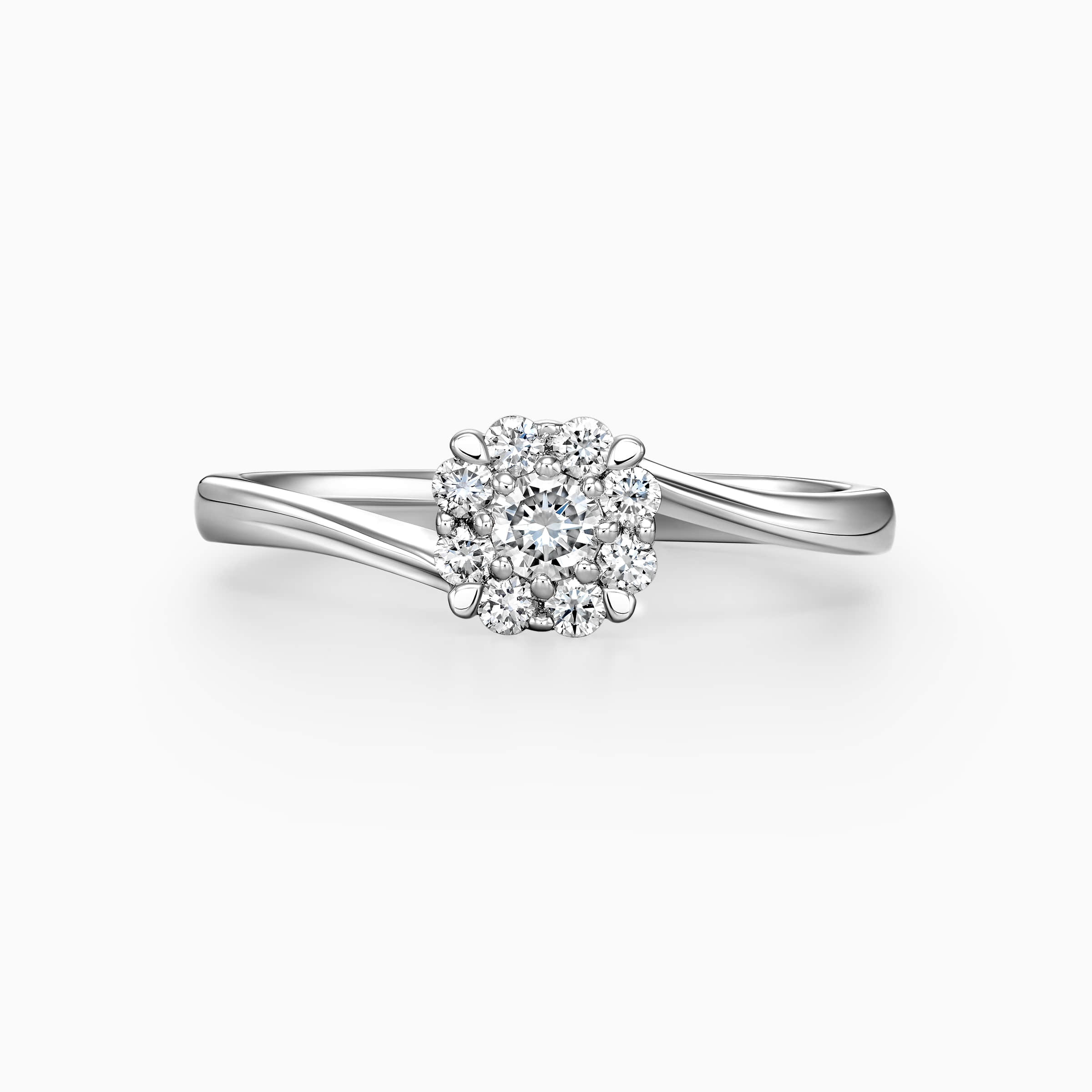 Darry Ring single halo engagement ring