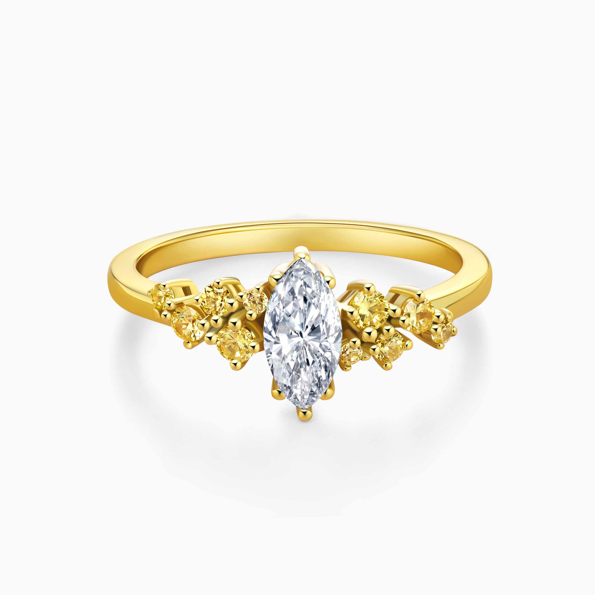 marquise cur engagement ring