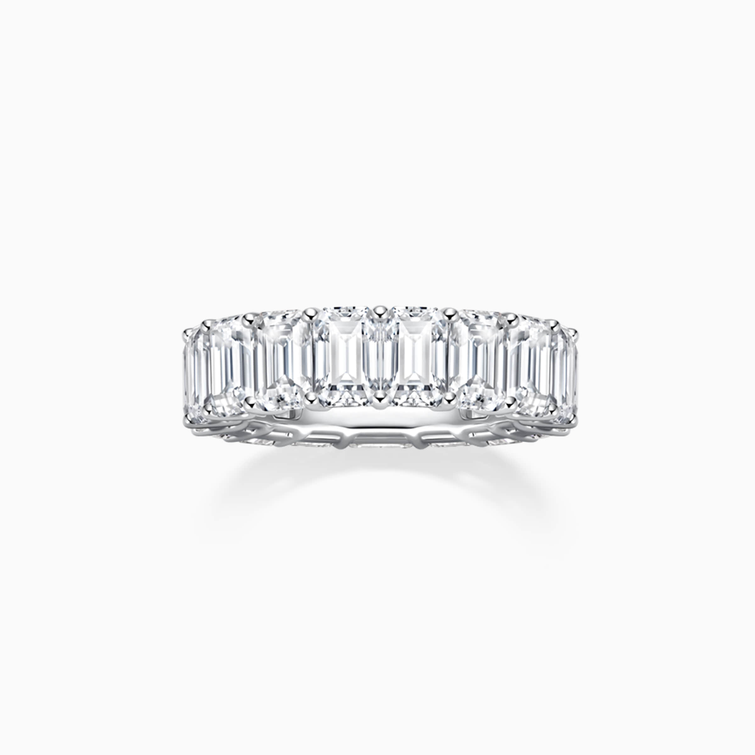 Darry Ring emerald cut diamond eternity ring